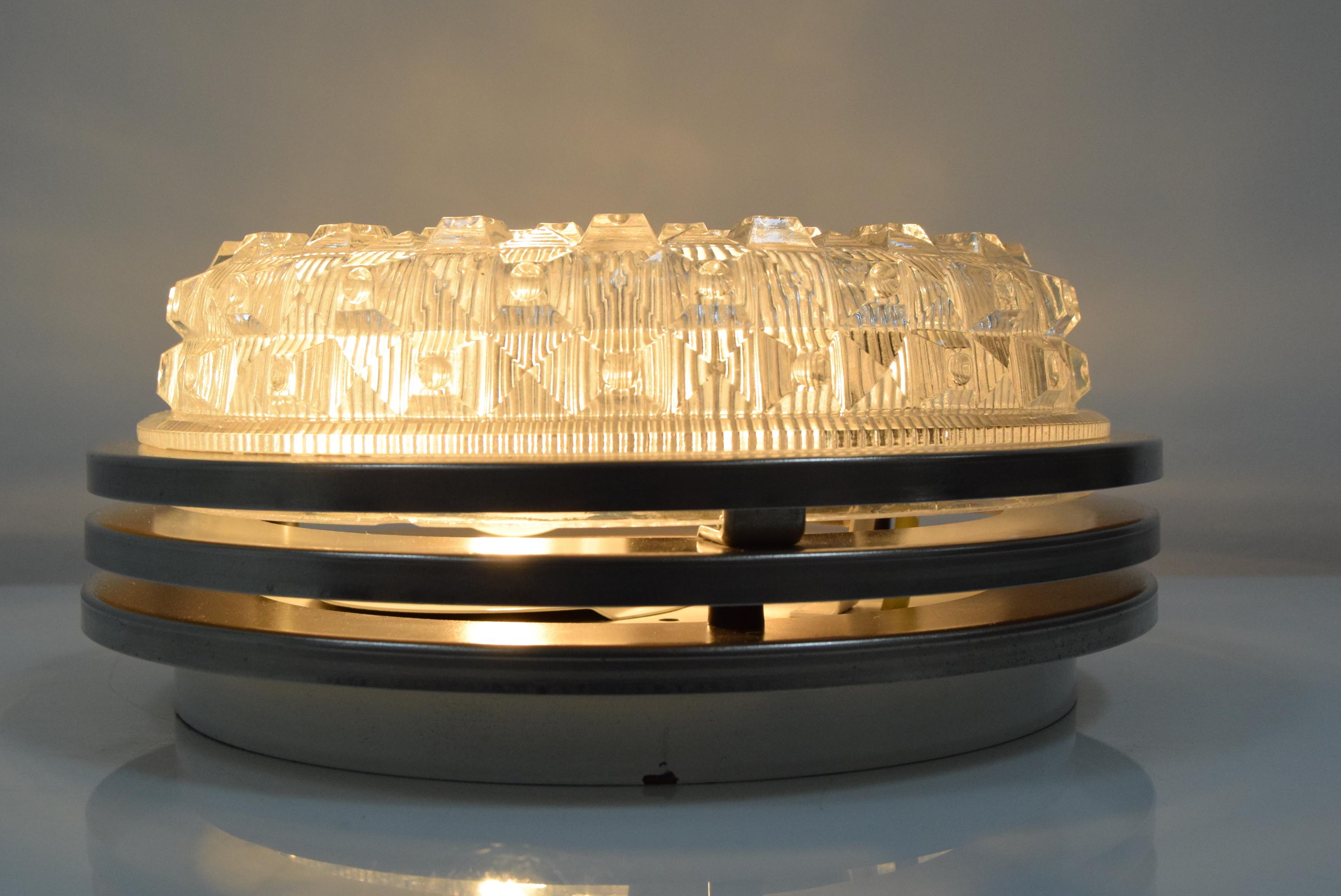 Mid-Century Wall or Ceiling Light / Pokrok Zilina, 1970's For Sale 3