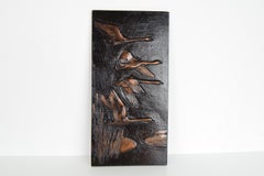 Mid-Century Wall Resin Sculpture, 1950's