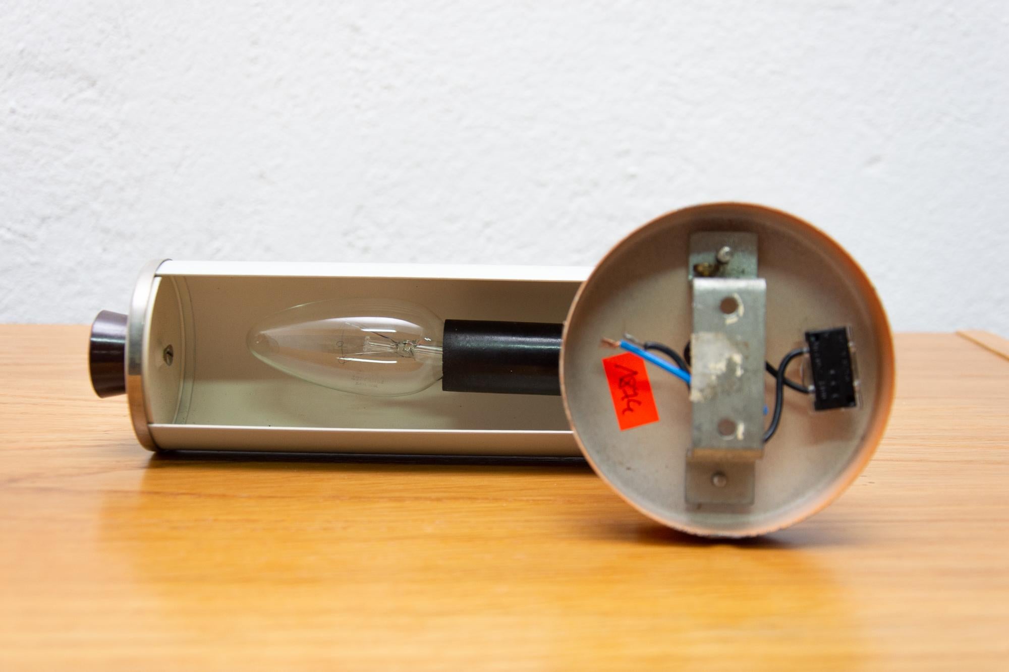 Midcentury Wall Roller Lamp by Josef Hurka for Napako, 1960s For Sale 3