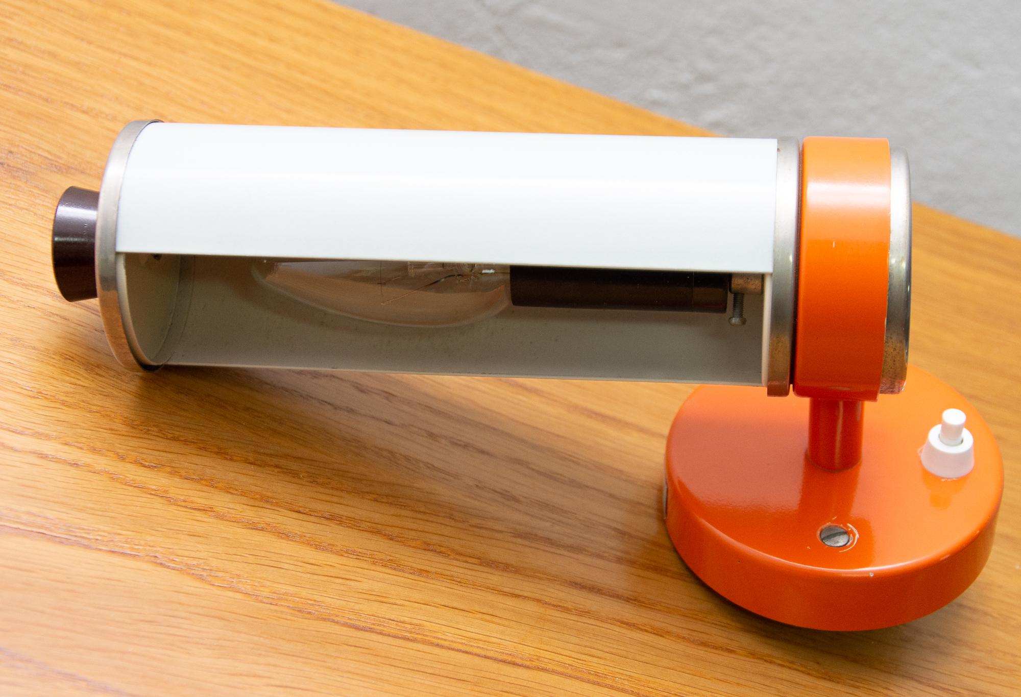 Czech Midcentury Wall Roller Lamp by Josef Hurka for Napako, 1960s For Sale