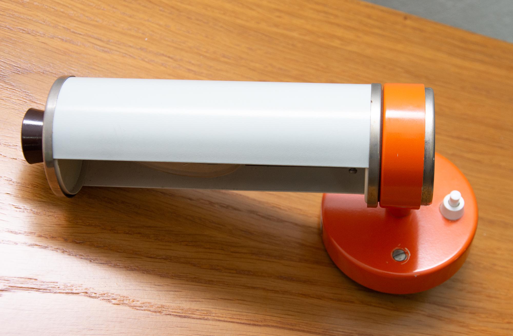 Midcentury Wall Roller Lamp by Josef Hurka for Napako, 1960s In Good Condition For Sale In Prague 8, CZ