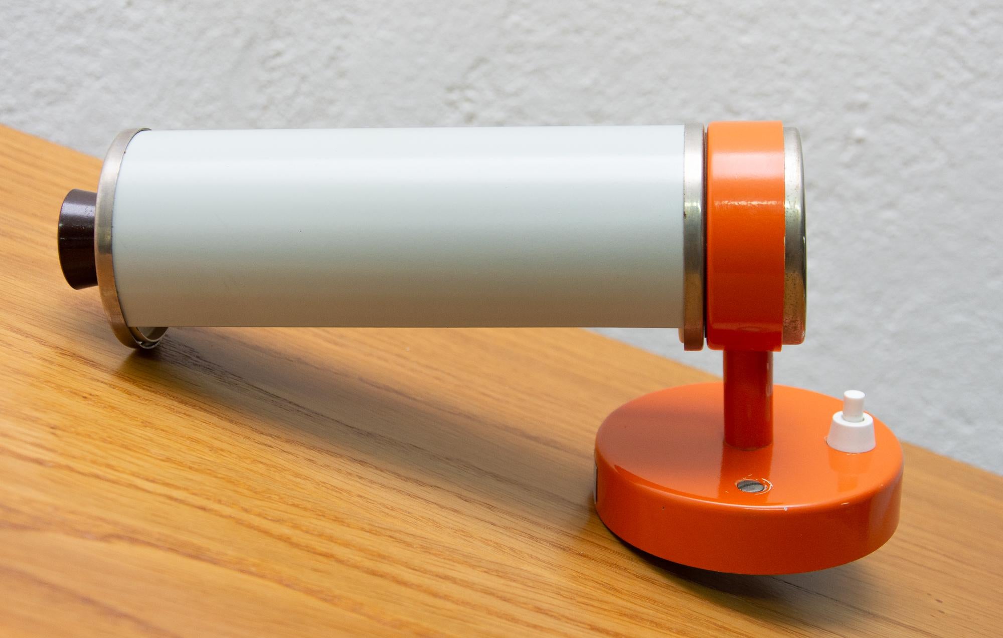 20th Century Midcentury Wall Roller Lamp by Josef Hurka for Napako, 1960s For Sale