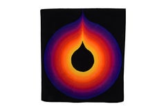 Midcentury Wall Rug / Tapestry Psychodelic 1970s Icon by Ewald Kröner, Germany