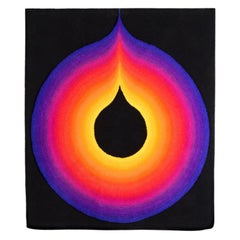 Midcentury Wall Rug / Tapestry Psychodelic 1970s Icon by Ewald Kröner, Germany