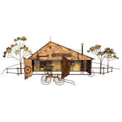 Wall Sculpture “Blacksmith Shop” by Curtis Jere