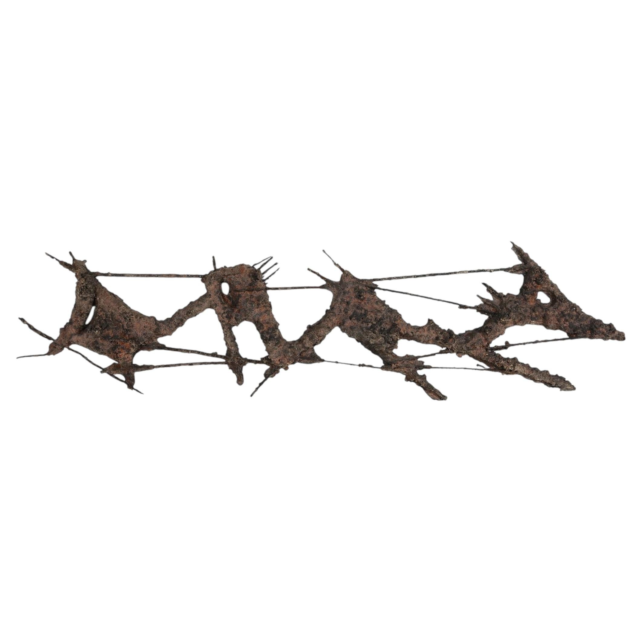 Mid-Century Wall Sculpture by Pia Manu, Belgium 1960s For Sale