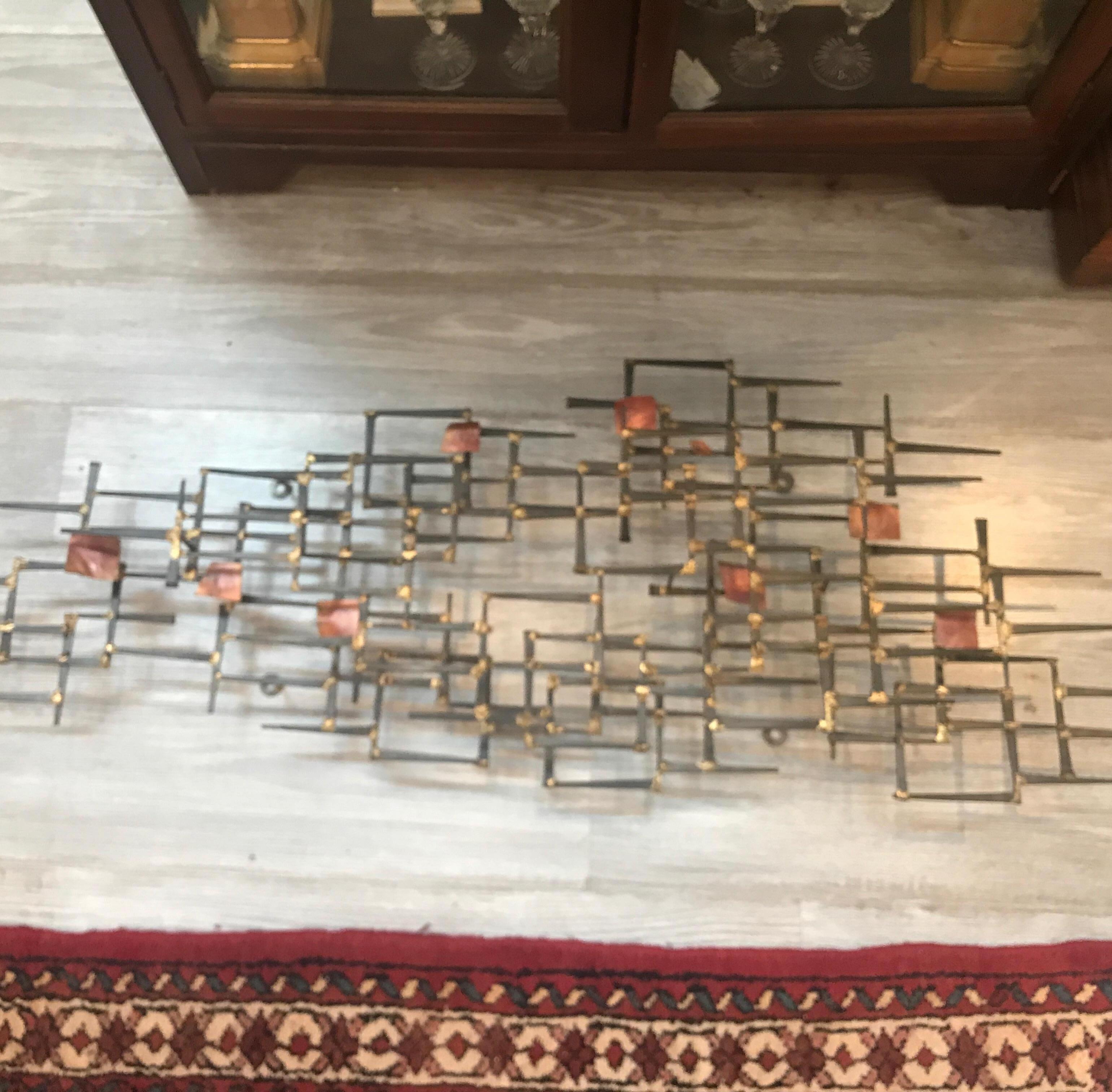 Midcentury Wall Sculpture by Willem Degroot 10