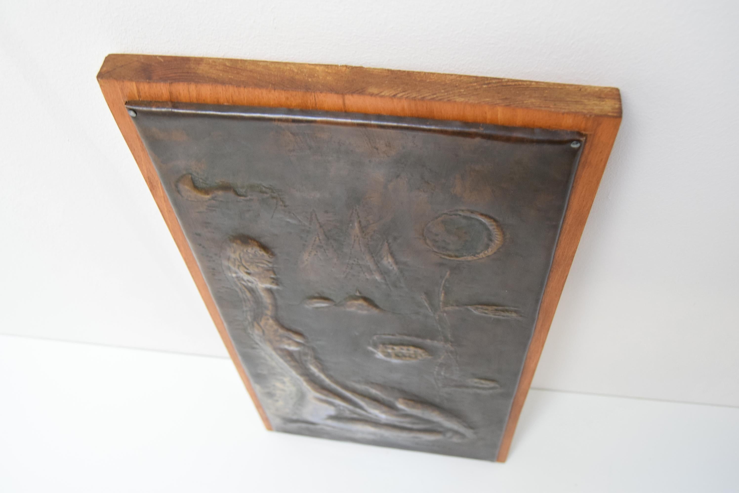 Midcentury Wall Sculpture, I.E.Hošek, 1960s For Sale 1