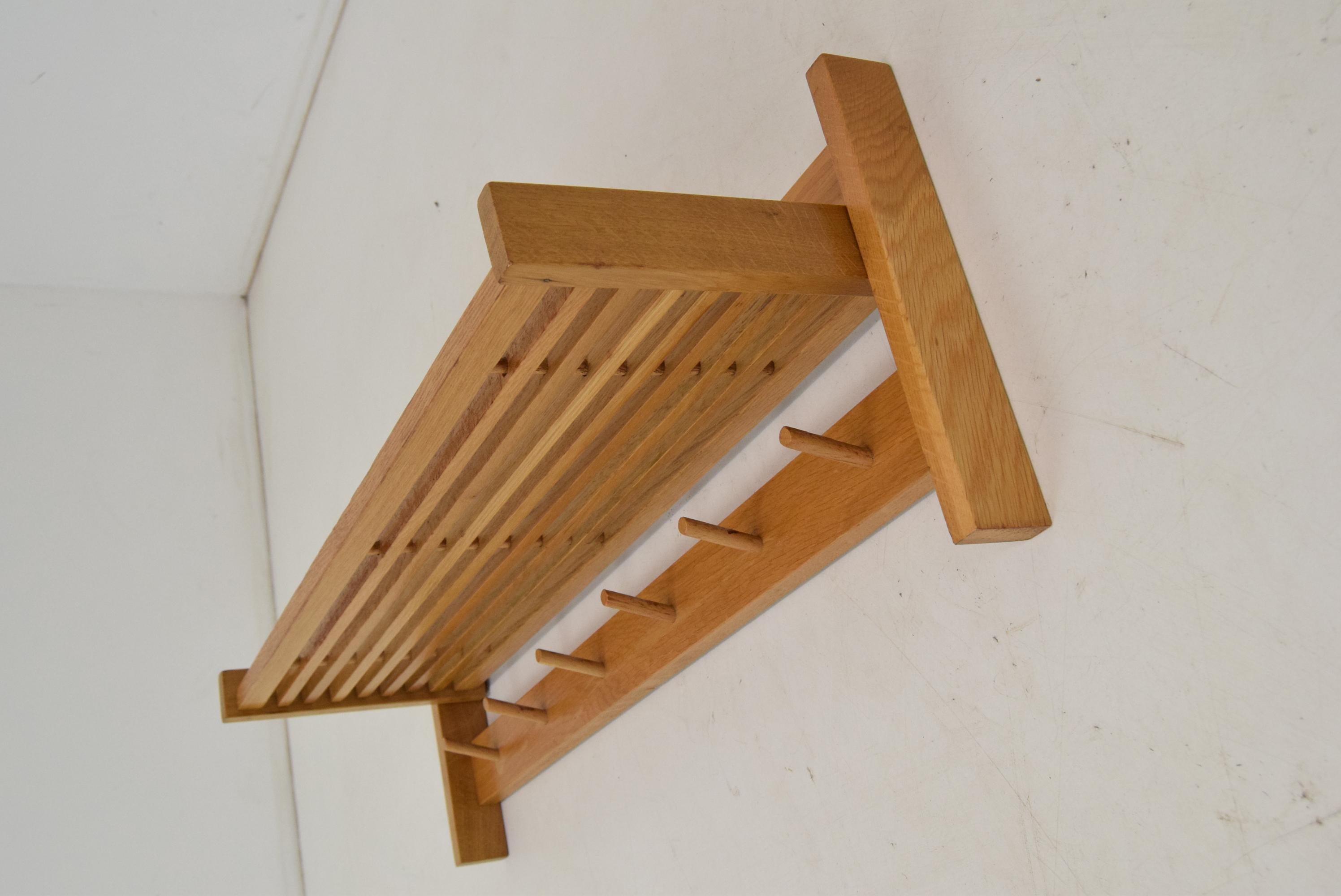 Mid-Century Wall Shelf and Hook, 1970's For Sale 3