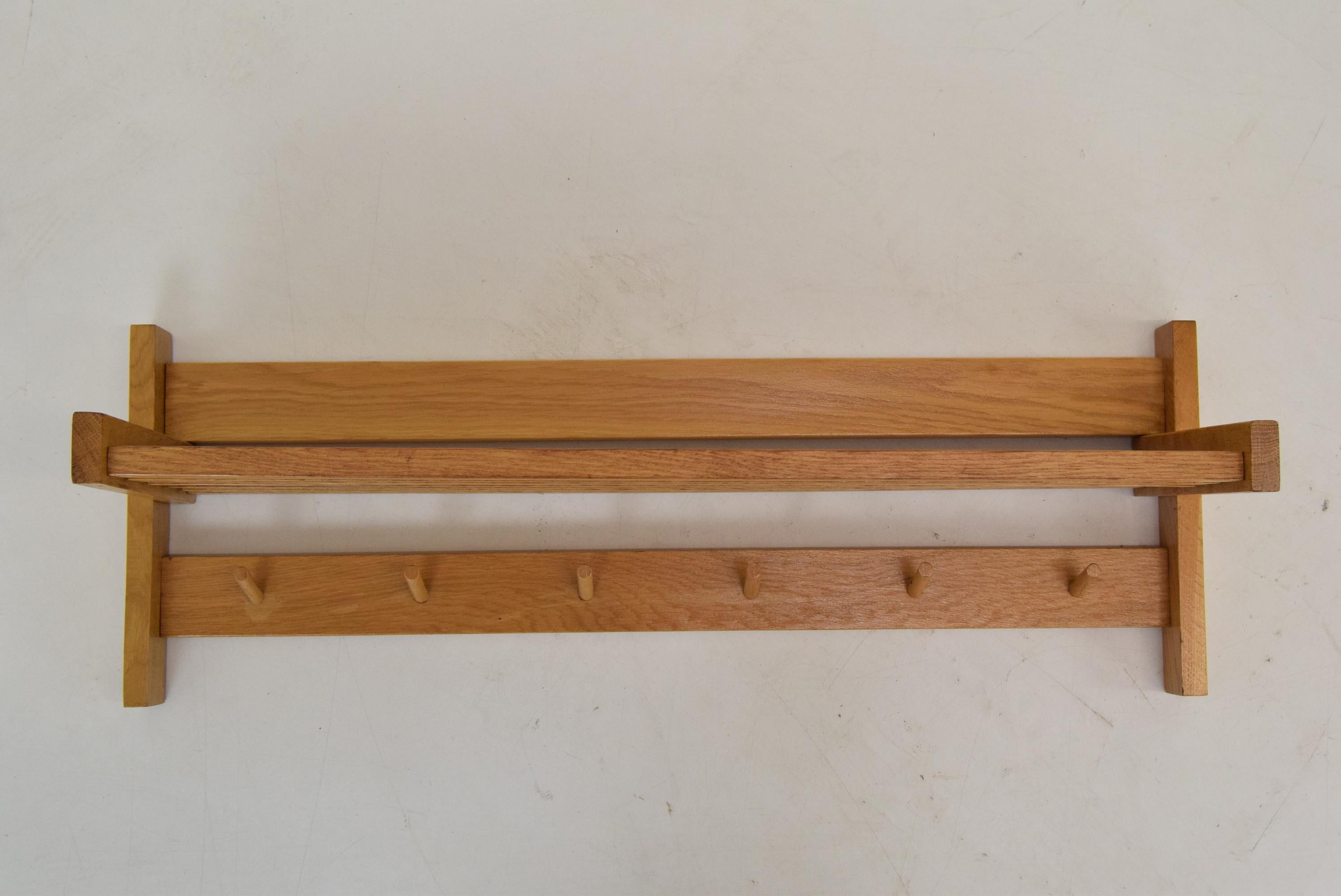 Mid-Century Wall Shelf and Hook, 1970's In Good Condition For Sale In Praha, CZ