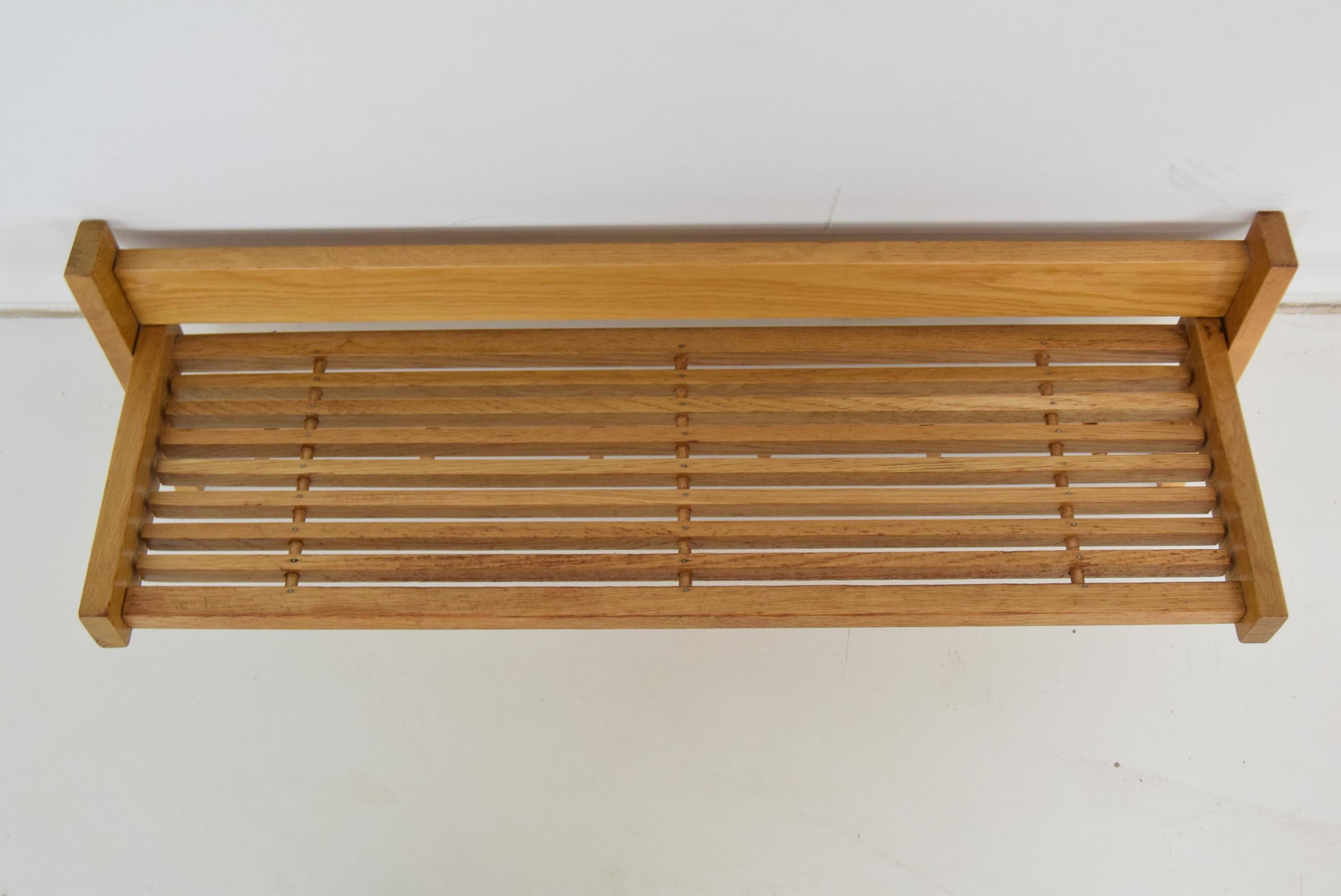 Mid-Century Wall Shelf and Hook, 1970's For Sale 1