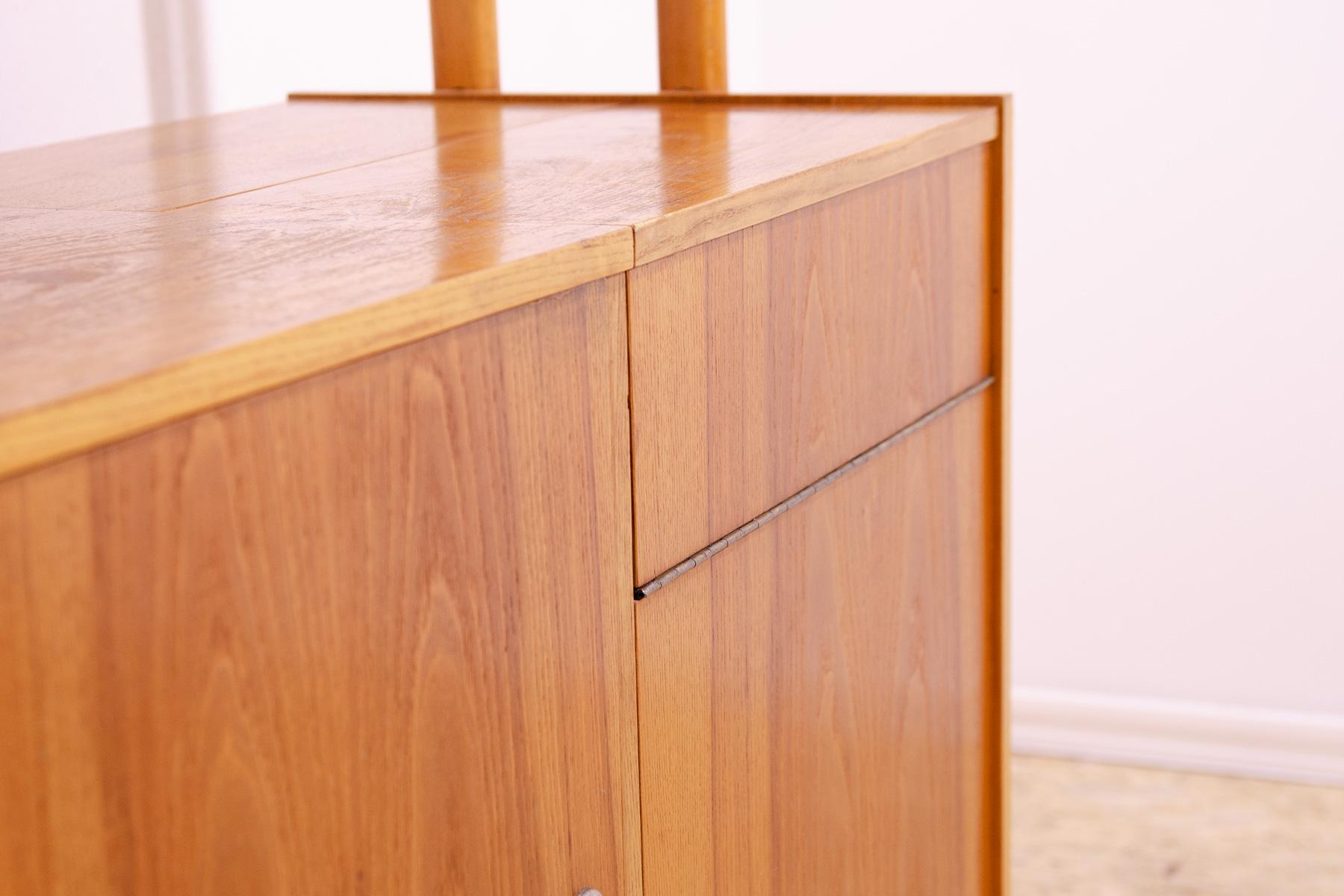 Mid century wall shelf bookcase by František Jirák for Tatra nábytok, 1960´s 5