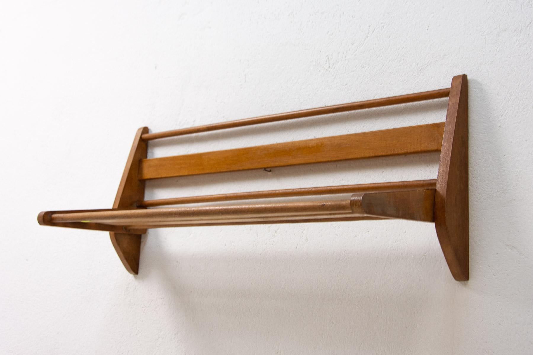 Mid-Century Modern Mid Century Wall Shelf by Krásná Jizba, Czechoslovakia 1960s For Sale