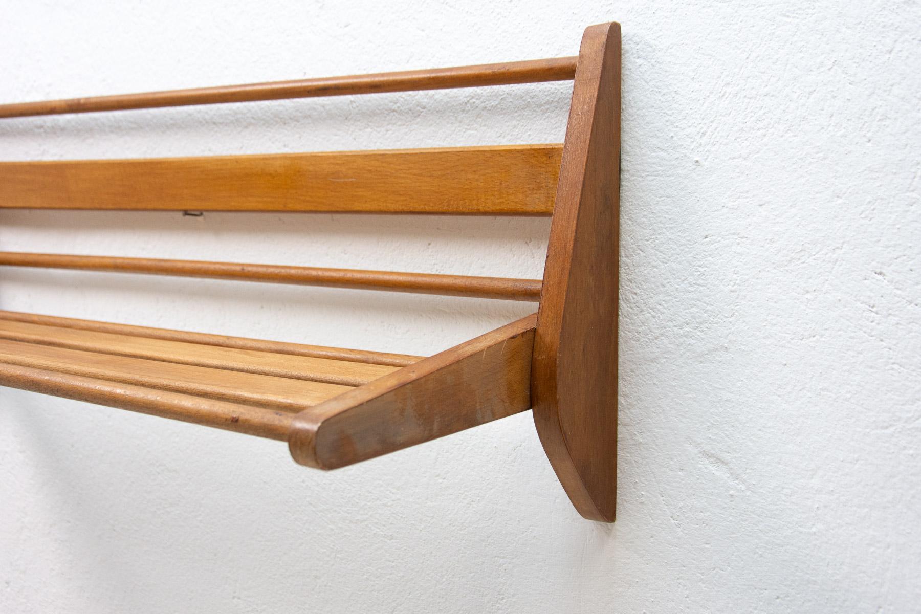 Mid Century Wall Shelf by Krásná Jizba, Czechoslovakia 1960s For Sale 3