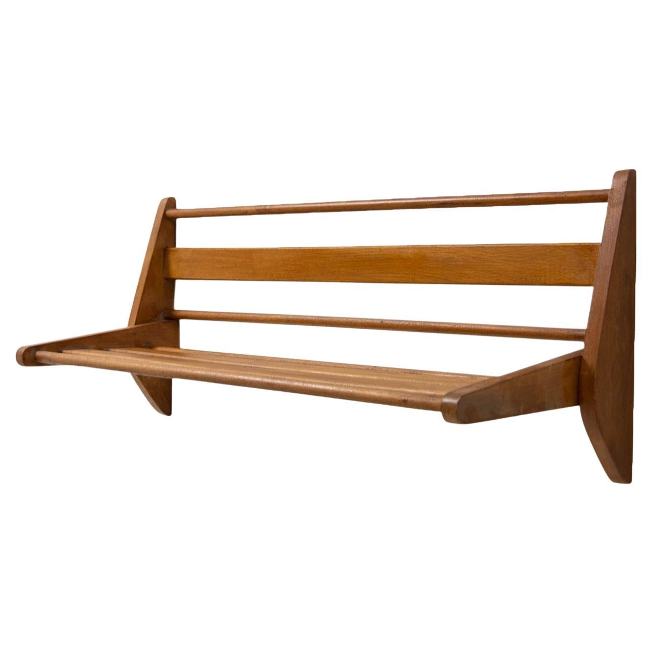 Mid Century Wall Shelf by Krásná Jizba, Czechoslovakia 1960s