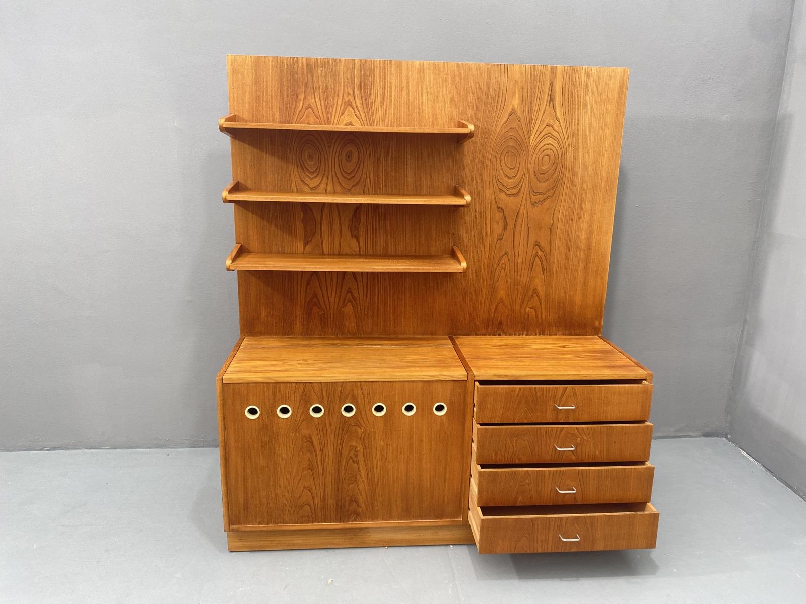 Mid century wall shelf system by Český nábytek, 1960´s, Czechoslovakia For Sale 14
