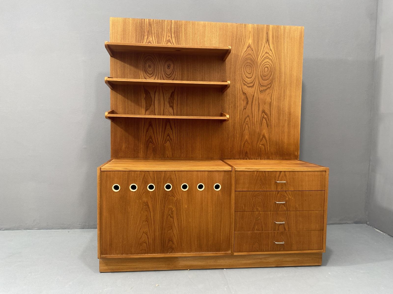 Mid-Century Modern Mid century wall shelf system by Český nábytek, 1960´s, Czechoslovakia For Sale