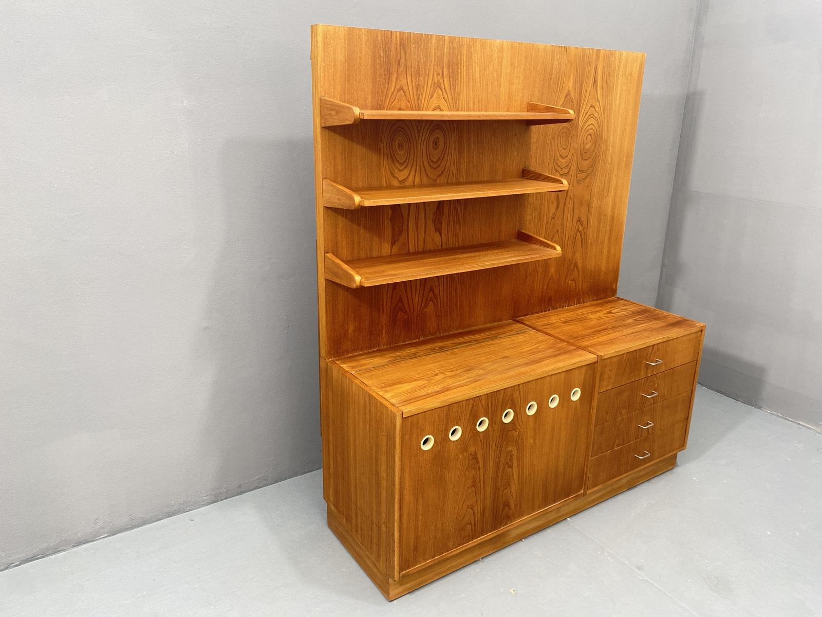 20th Century Mid century wall shelf system by Český nábytek, 1960´s, Czechoslovakia For Sale