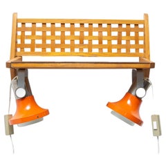 Used Mid Century Wall Shelf with Built-In Lamps by Uluv, Czechoslovakia 1960´s