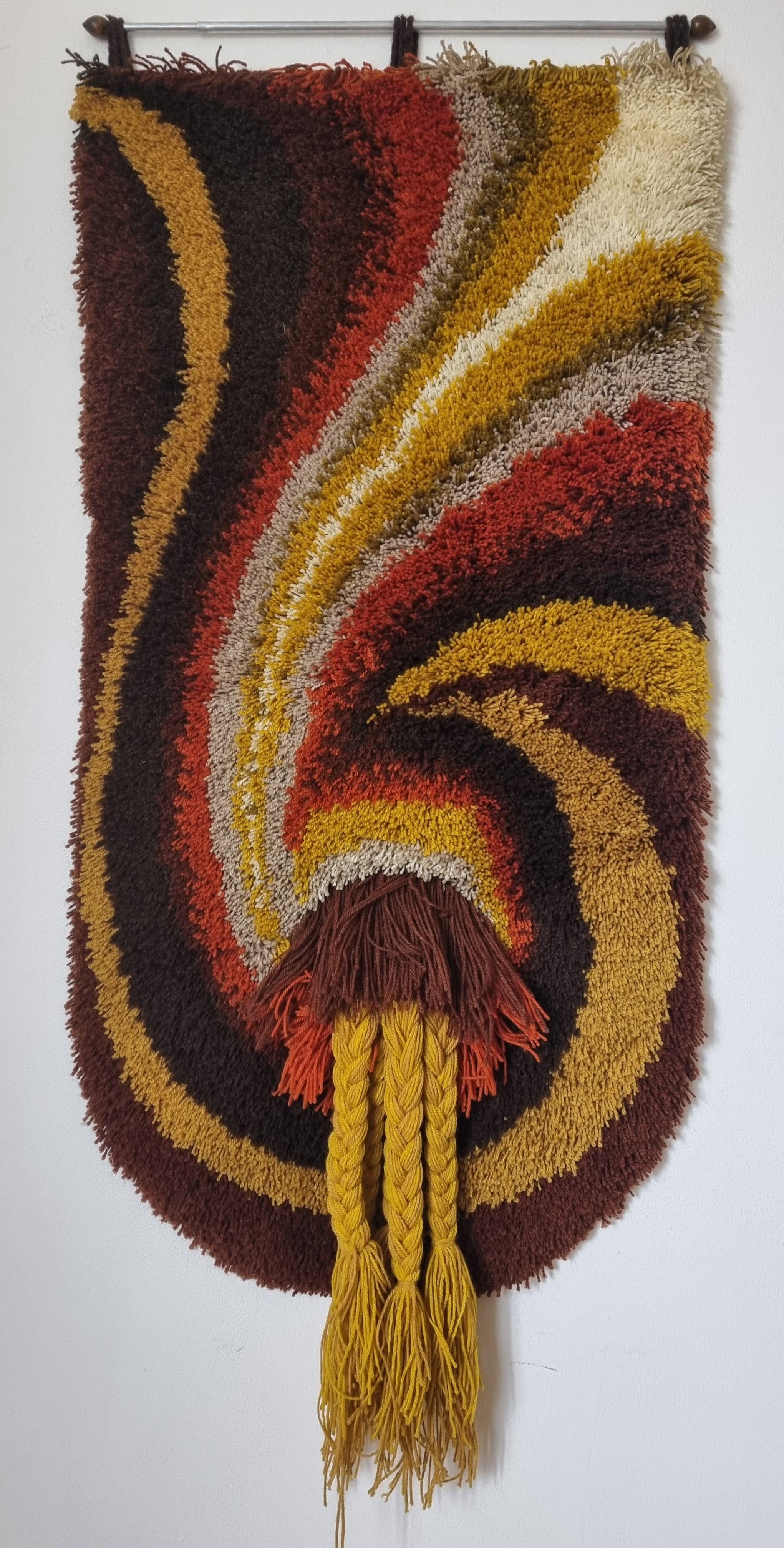 Mid-20th Century Mid Century Wall Tapestry, Denmark, 1960s For Sale