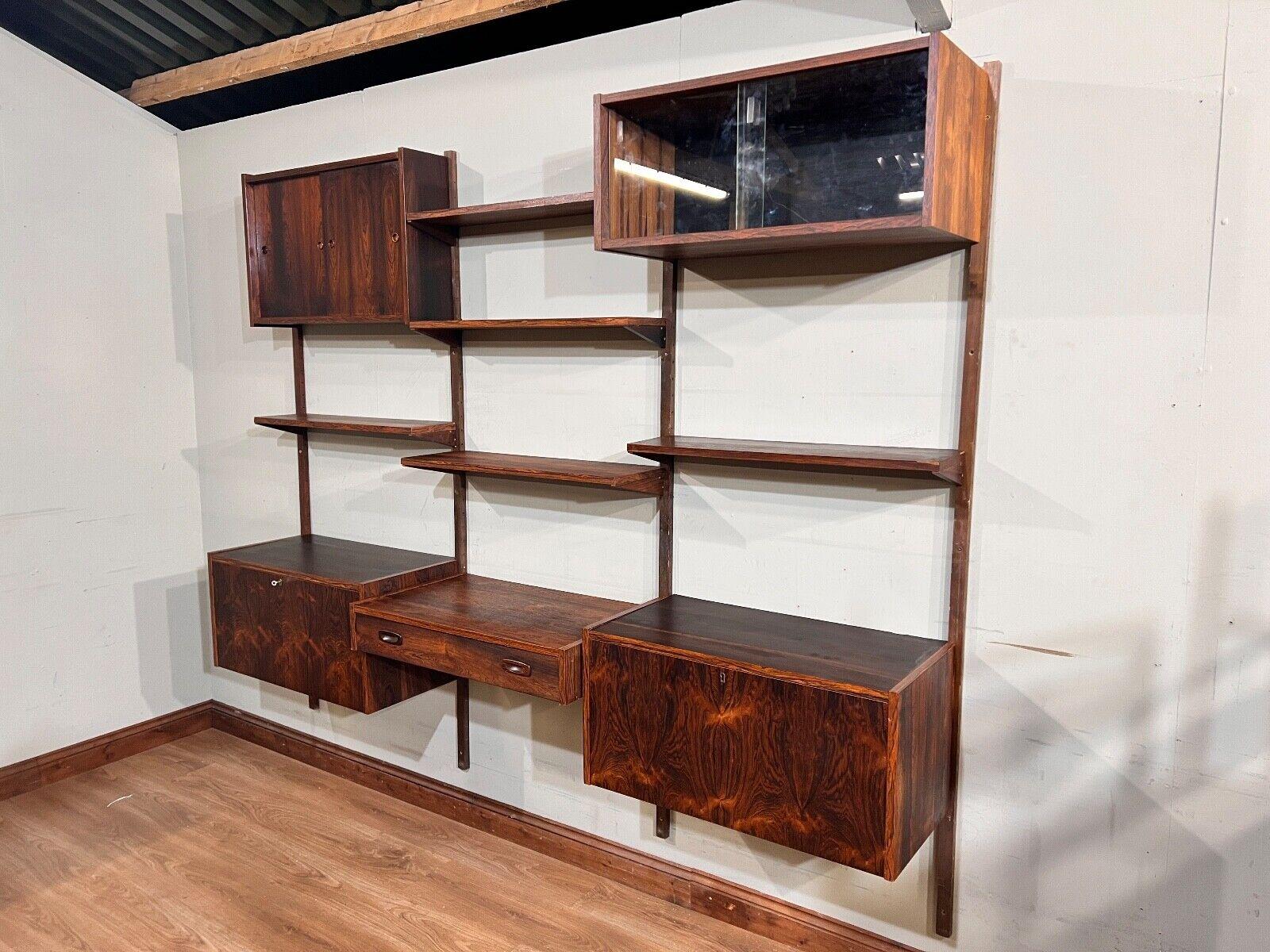 Mid Century Wall Unit by Poul Cadovius Bookcase Ps System Danish Teak 1960s 1