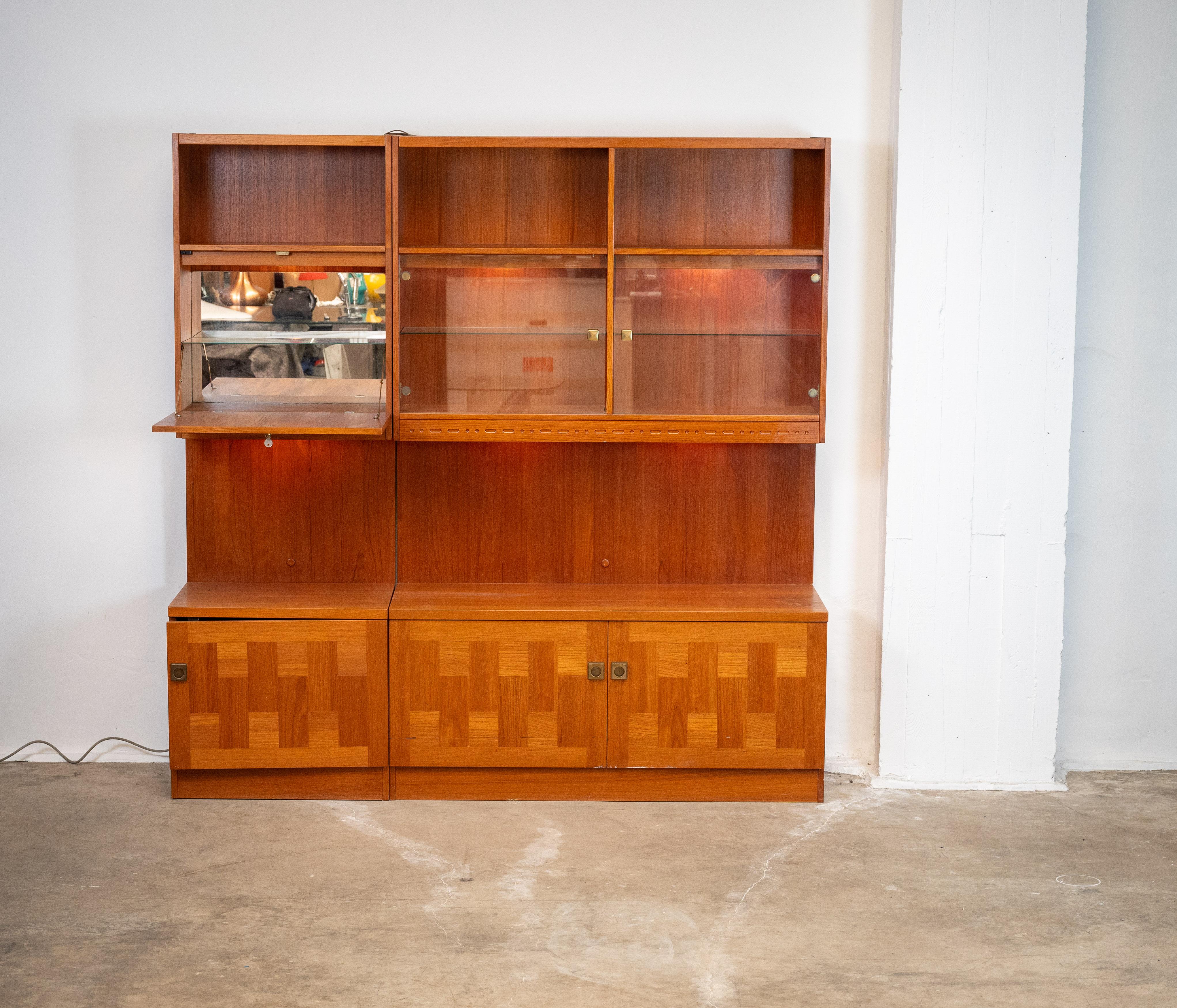 Mid-Century Modern Mid Century Wall Unit Cabinet  by Nils Jonsson for Troeds For Sale