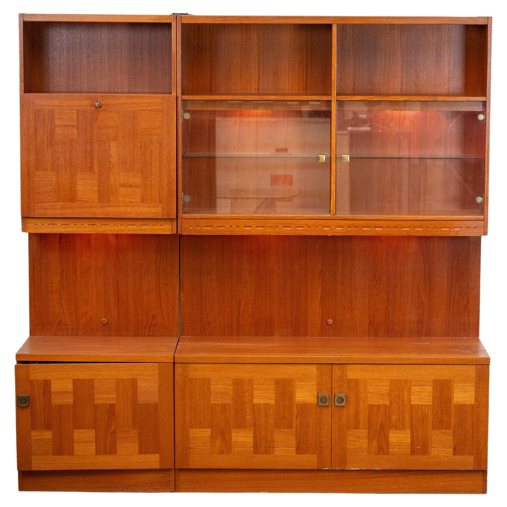 Mid Century Wall Unit Cabinet  by Nils Jonsson for Troeds For Sale