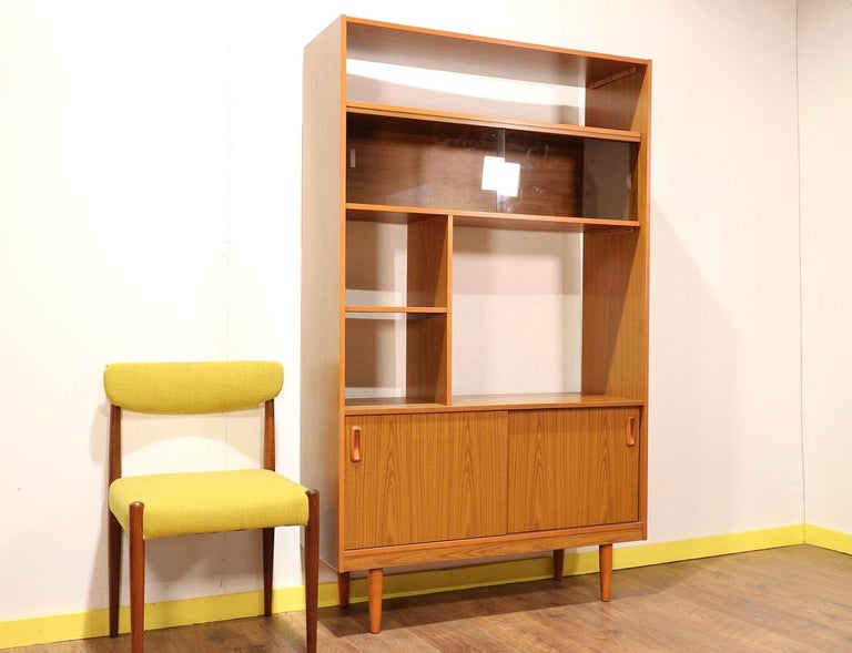 Midcentury Wall Unit Room Divider Bookcase by Schreiber For Sale at 1stDibs