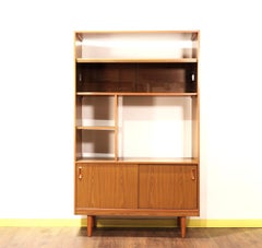 Midcentury Wall Unit Room Divider Bookcase by Schreiber