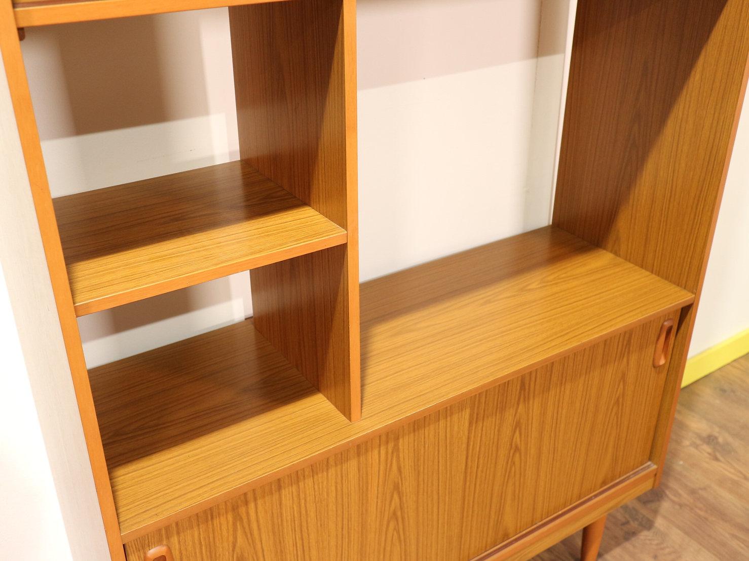 Midcentury Wall Unit Room Divider Bookcase by Schreiber In Good Condition In Los Angeles, CA