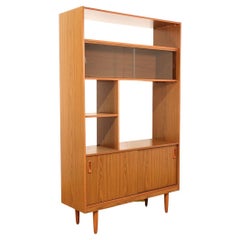 Midcentury Wall Unit Room Divider Bookcase by Schreiber