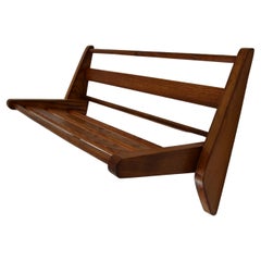 Mid-century Wall Wooden Folding Shelf/Krasna Jizba, 1950's.