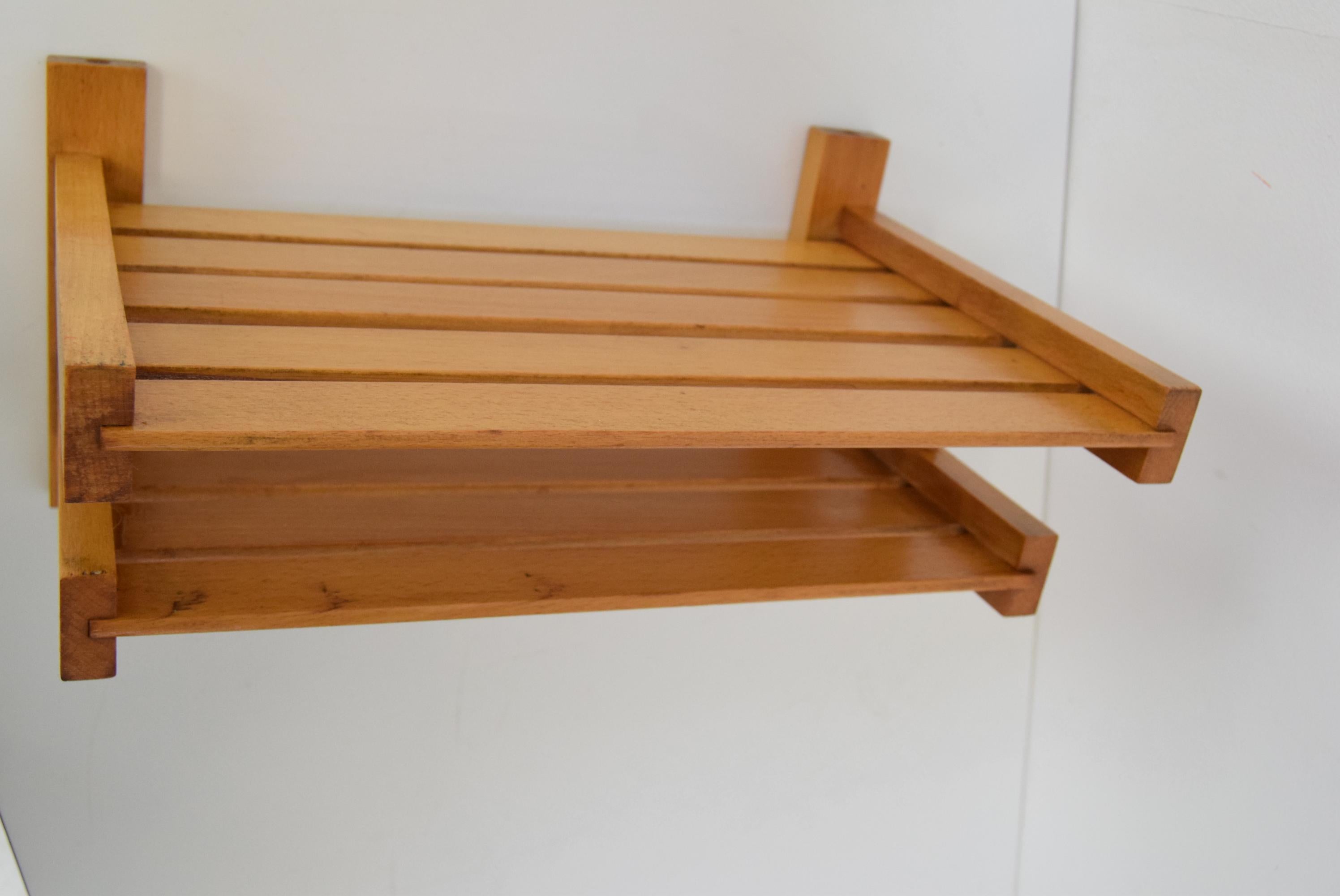 Mid-century  Wall Wooden Shelf, 1950's.  For Sale 3