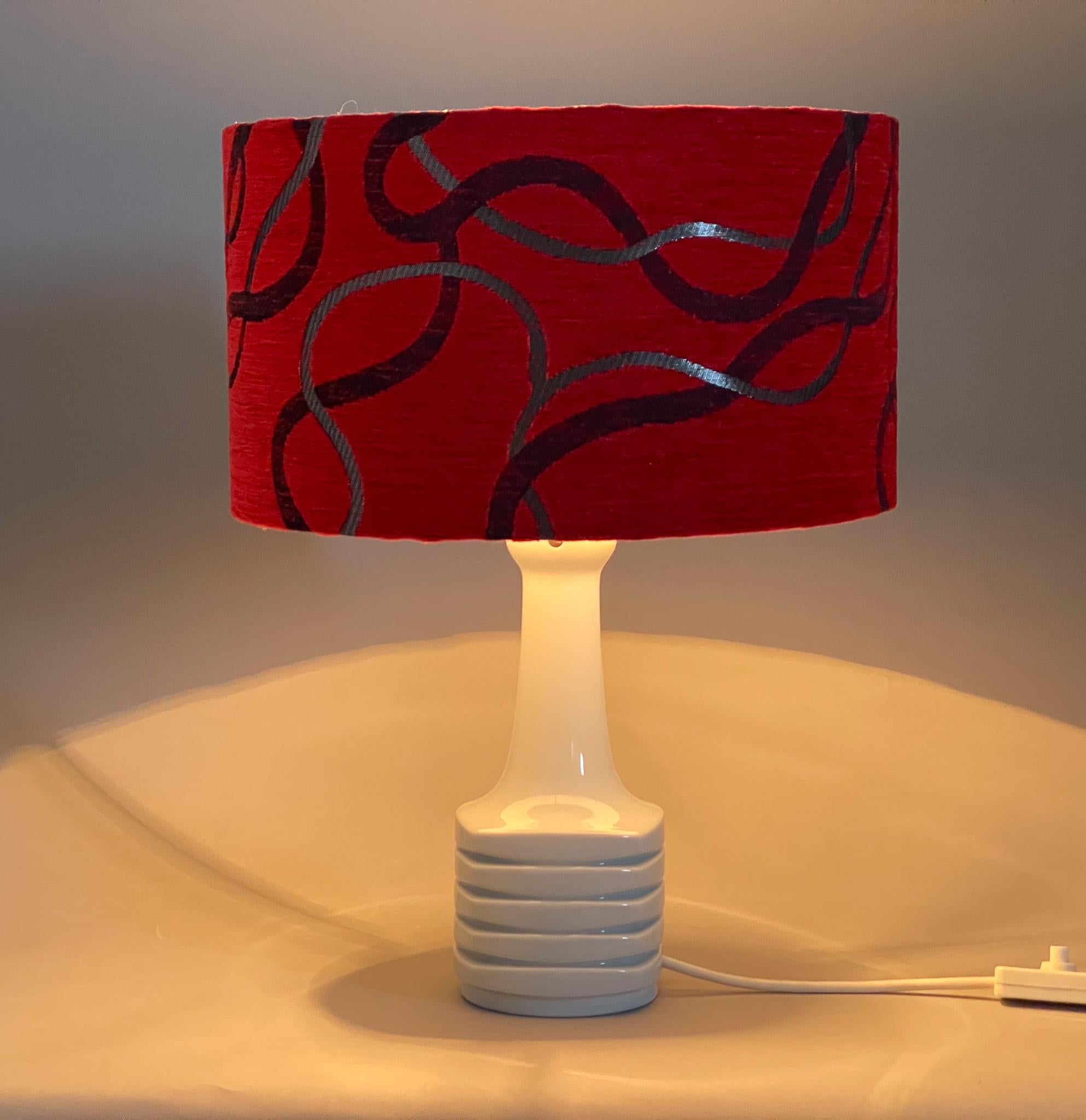 Mid-Century Modern Mid-century Wallendorf Porcelain Table Lamp, Germany, 1960s For Sale