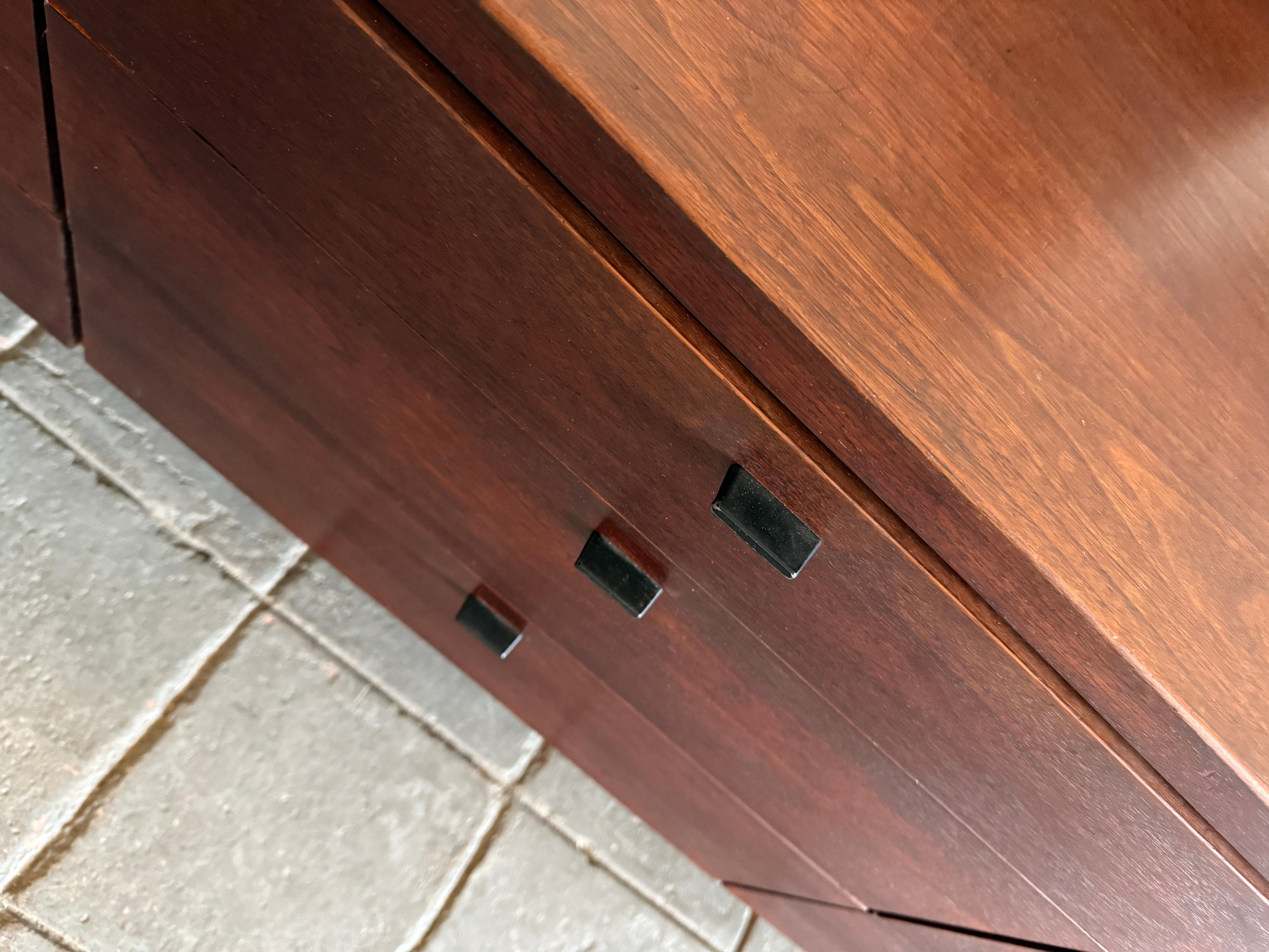 Mid-20th Century Mid century walnut 9 drawer dresser by Jack Cartwright for Founders