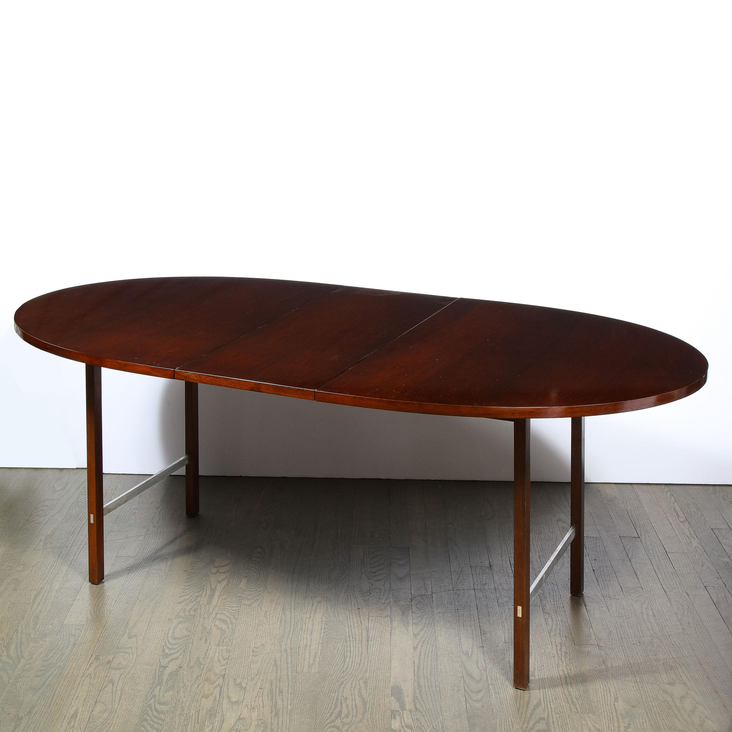 Mid Century Walnut & Aluminum Dining Table by Paul McCobb for Calvin Furniture 5