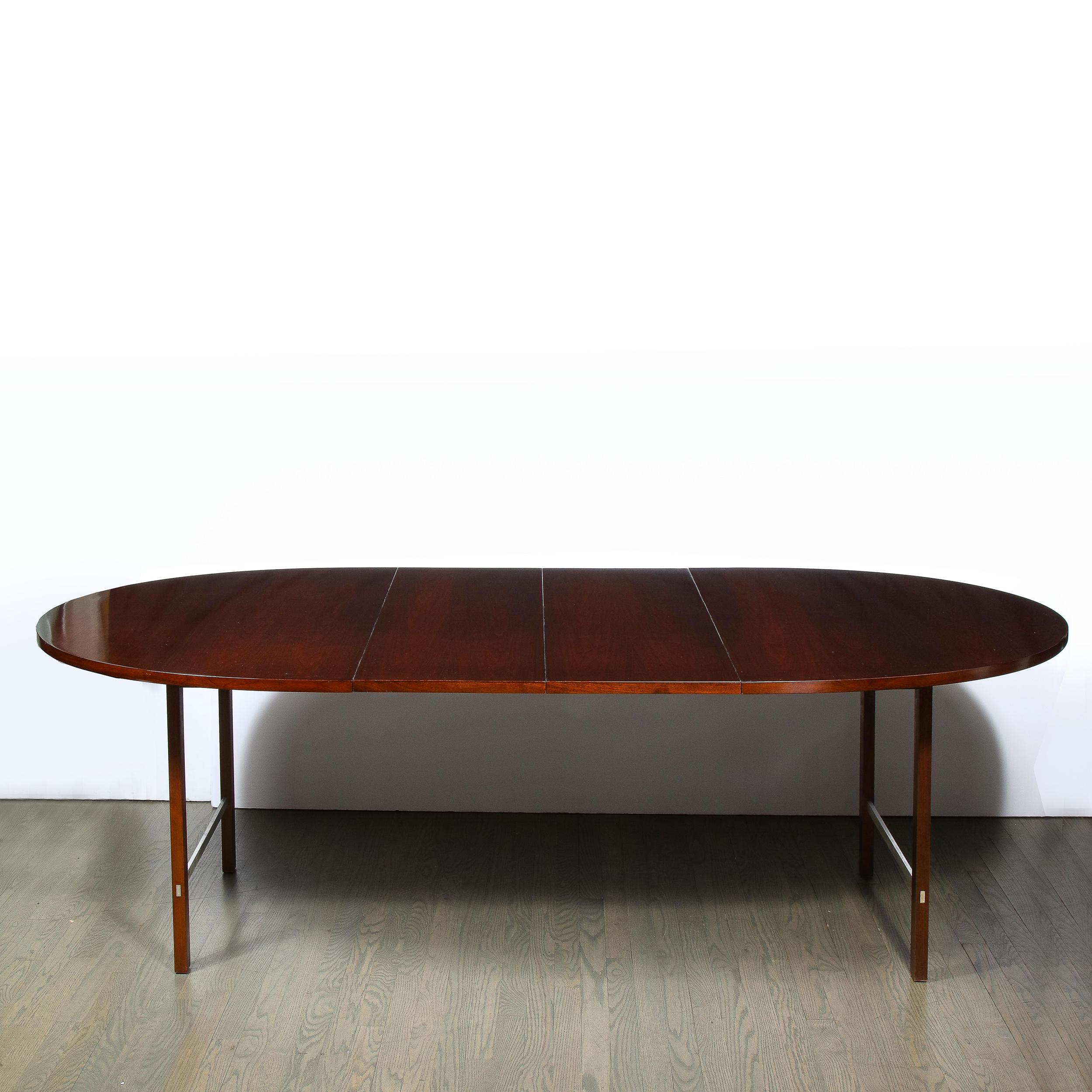 Mid Century Walnut & Aluminum Dining Table by Paul McCobb for Calvin Furniture 6