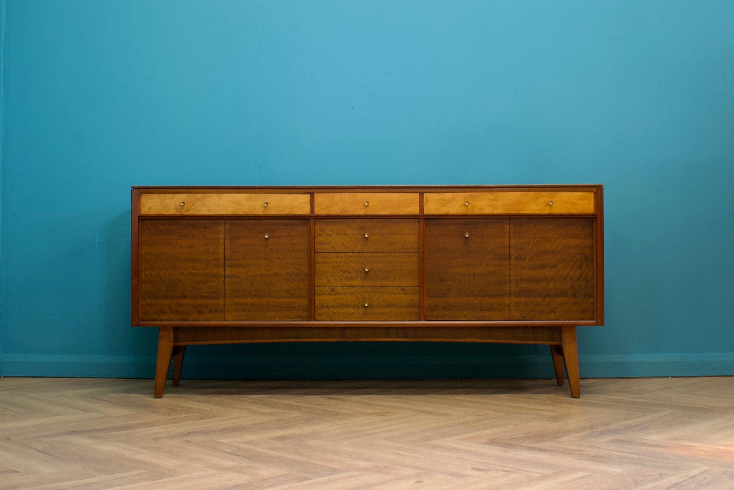 Mid-Century Modern Mid Century Walnut and Maple Sideboard, 1960s