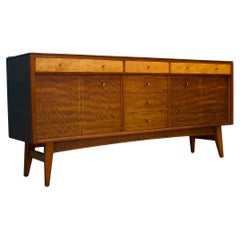 Mid Century Walnut and Maple Sideboard, 1960s