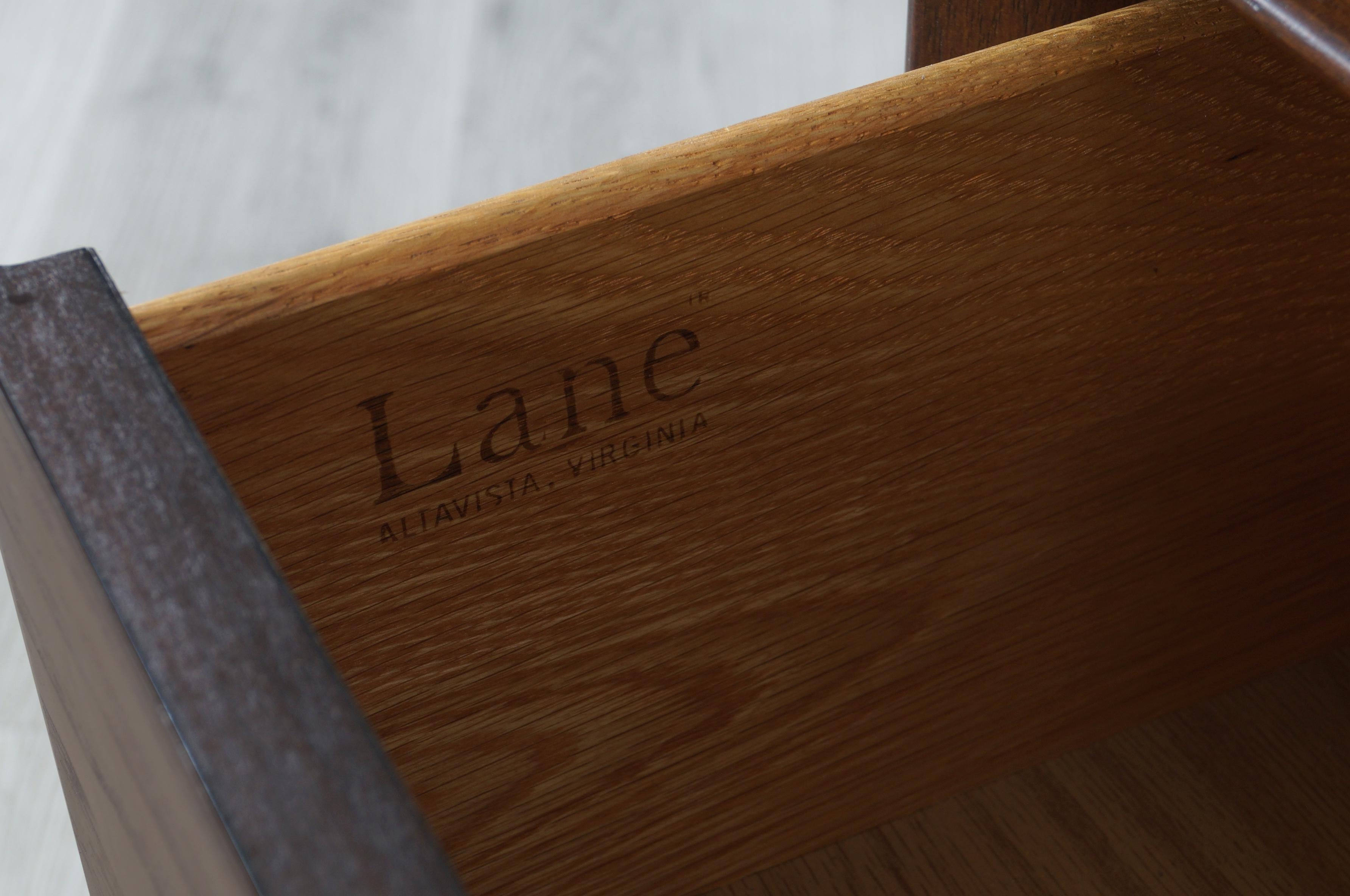 Mid Century Walnut and Rosewood Armoire by Lane 4