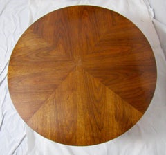 Jack Cartwright Walnut and Steel Coffee Table for Founders Furniture C. 1965
