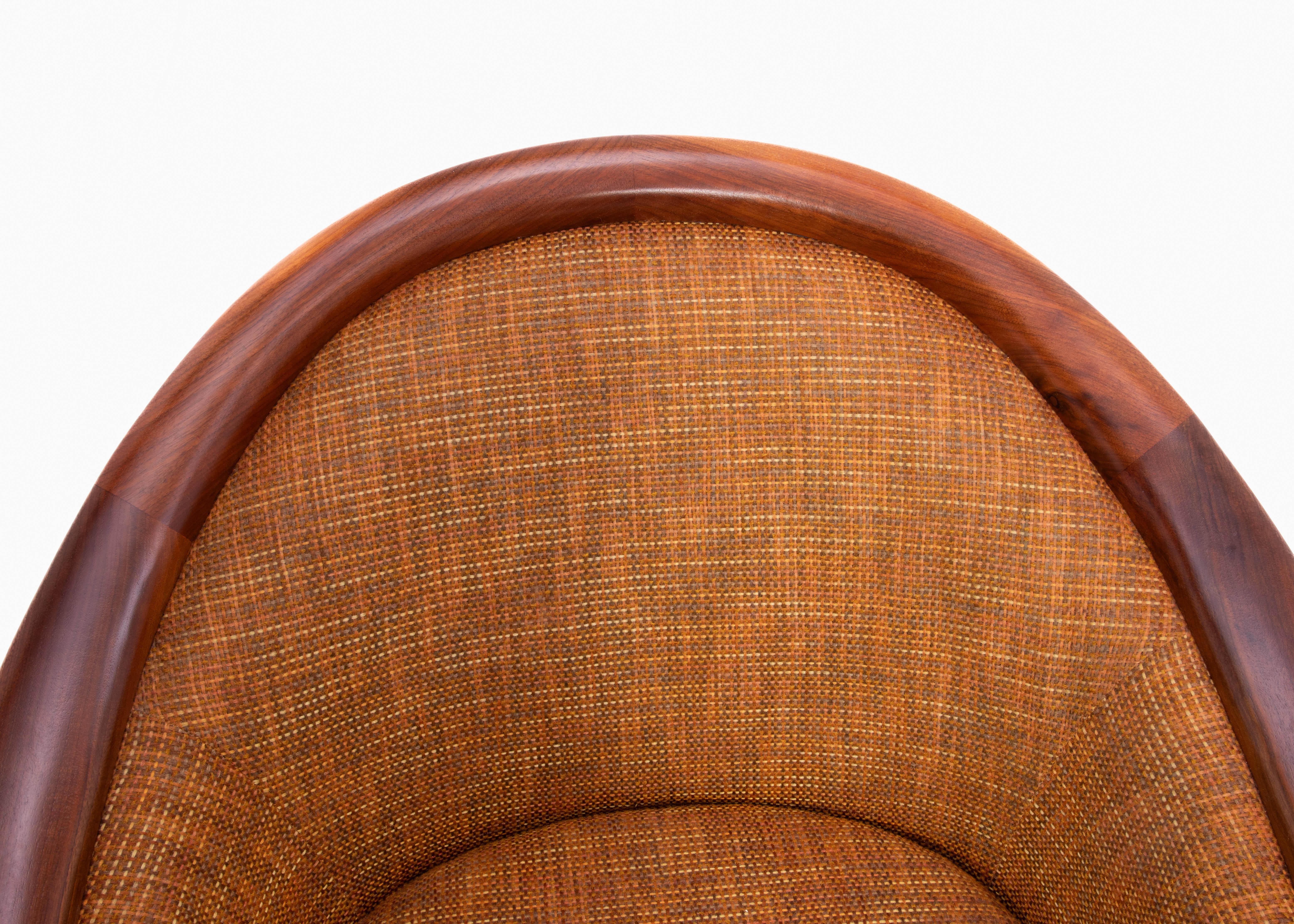 Mid Century Walnut Aristokrat Lounge Chair Bertil Fridhagen Sweden 1960s a Pair 4