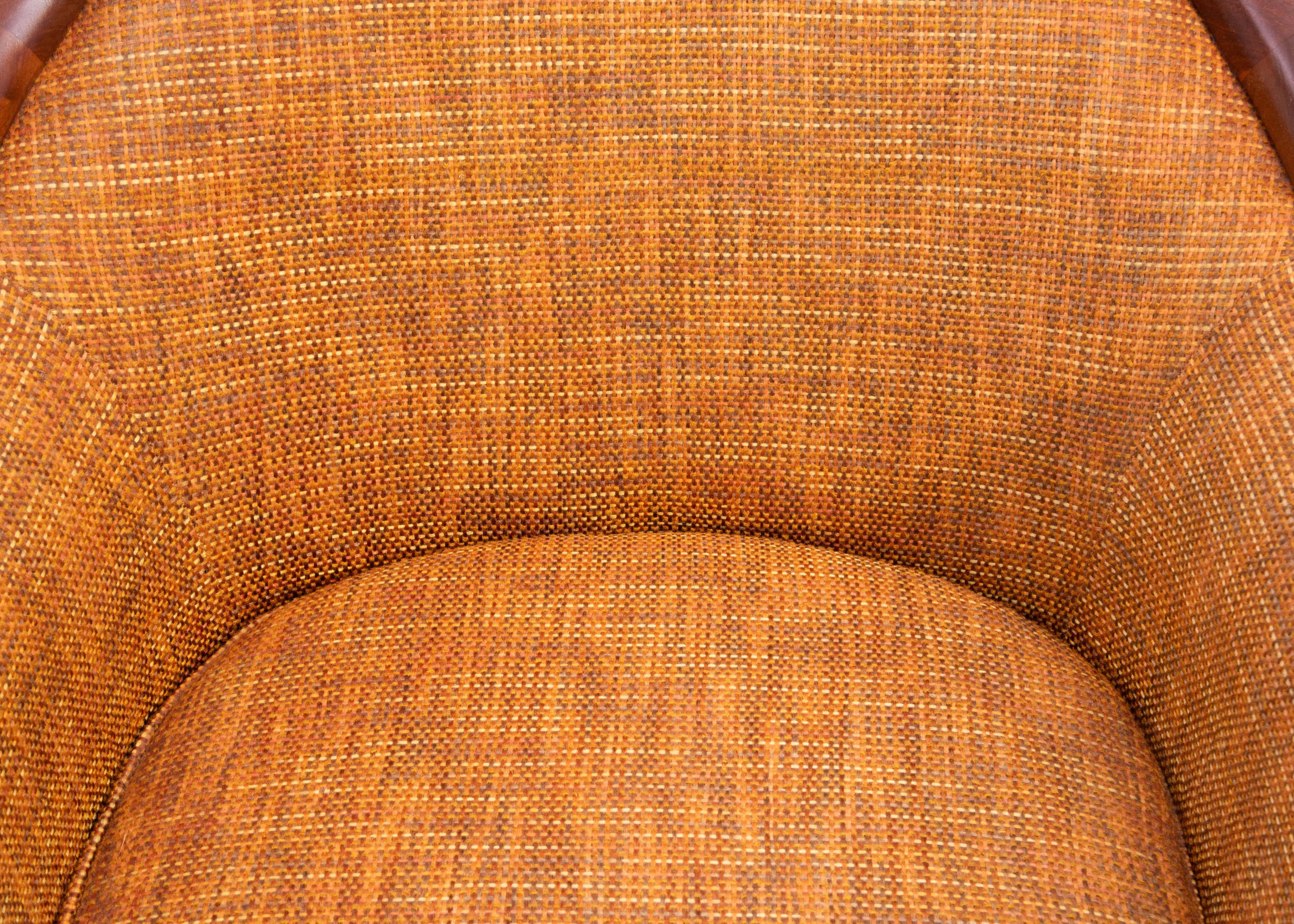 Mid Century Walnut Aristokrat Lounge Chair Bertil Fridhagen Sweden 1960s a Pair For Sale 6