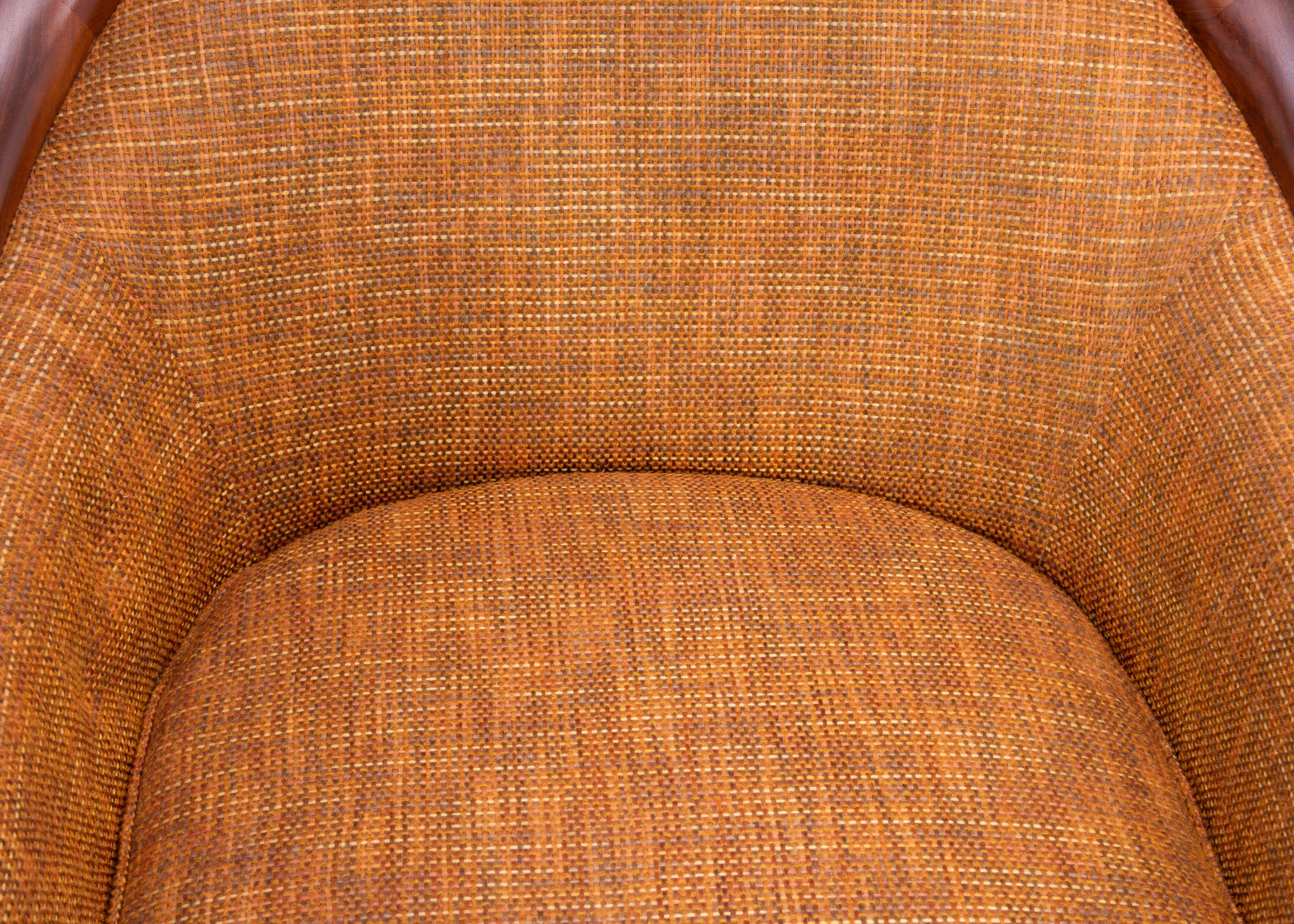Mid Century Walnut Aristokrat Lounge Chair Bertil Fridhagen Sweden 1960s a Pair 7