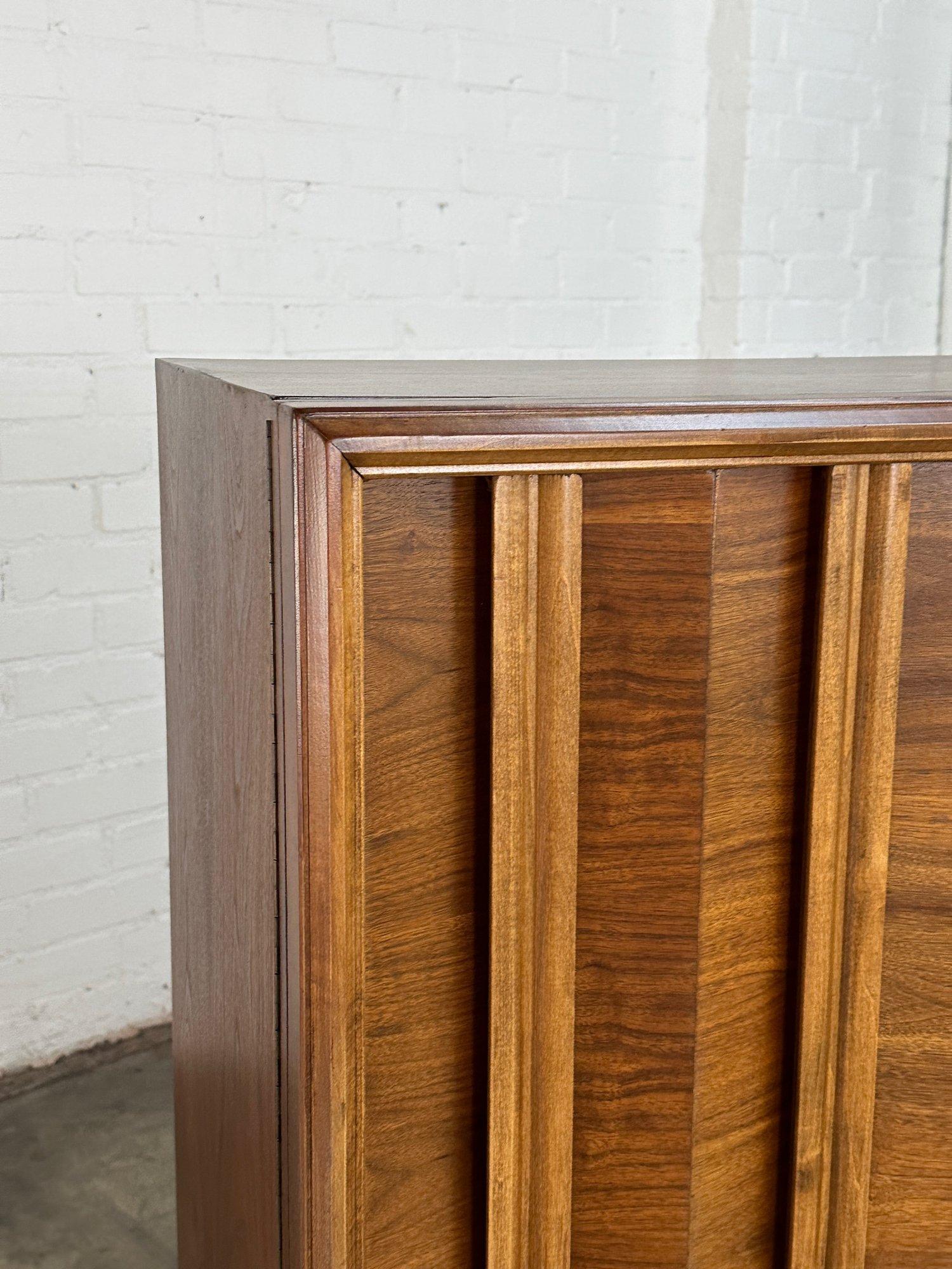 Late 20th Century Mid Century Walnut Armoire For Sale