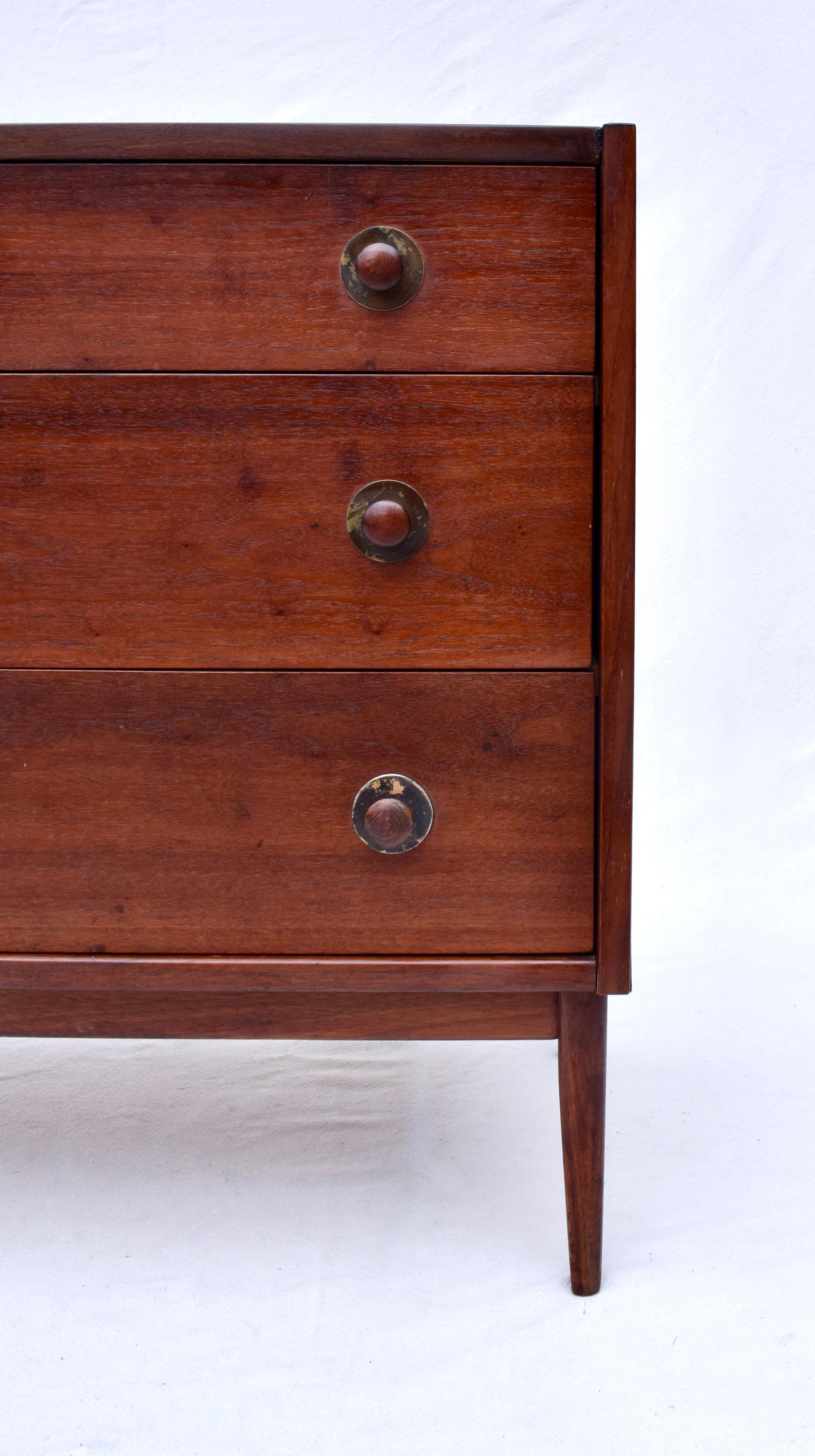 Americano Cassapanca da scapolo in noce del Mid Century di Jack Cartwright per Founder's Furniture in vendita