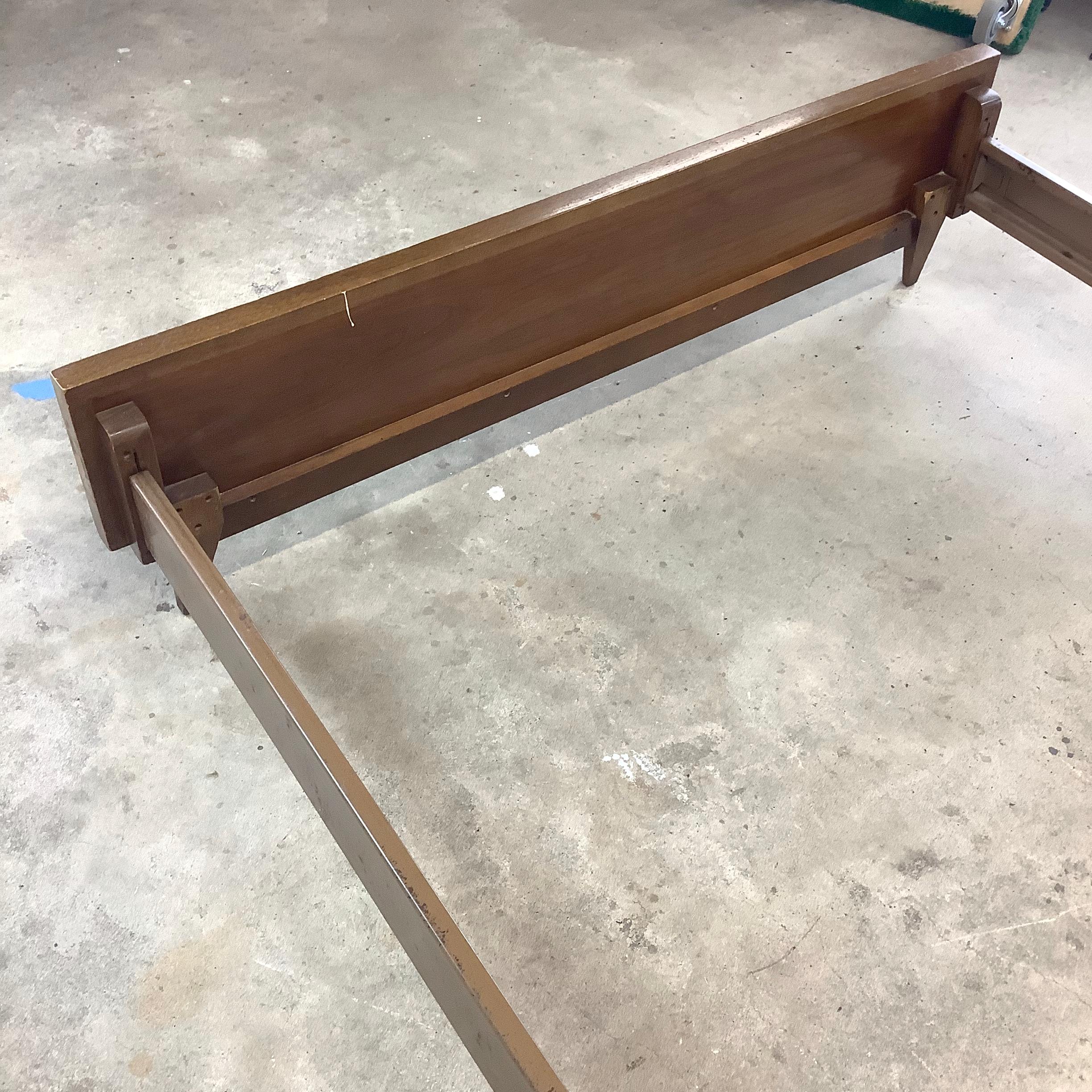 Mid-Century Walnut Bed Frame- full size 7