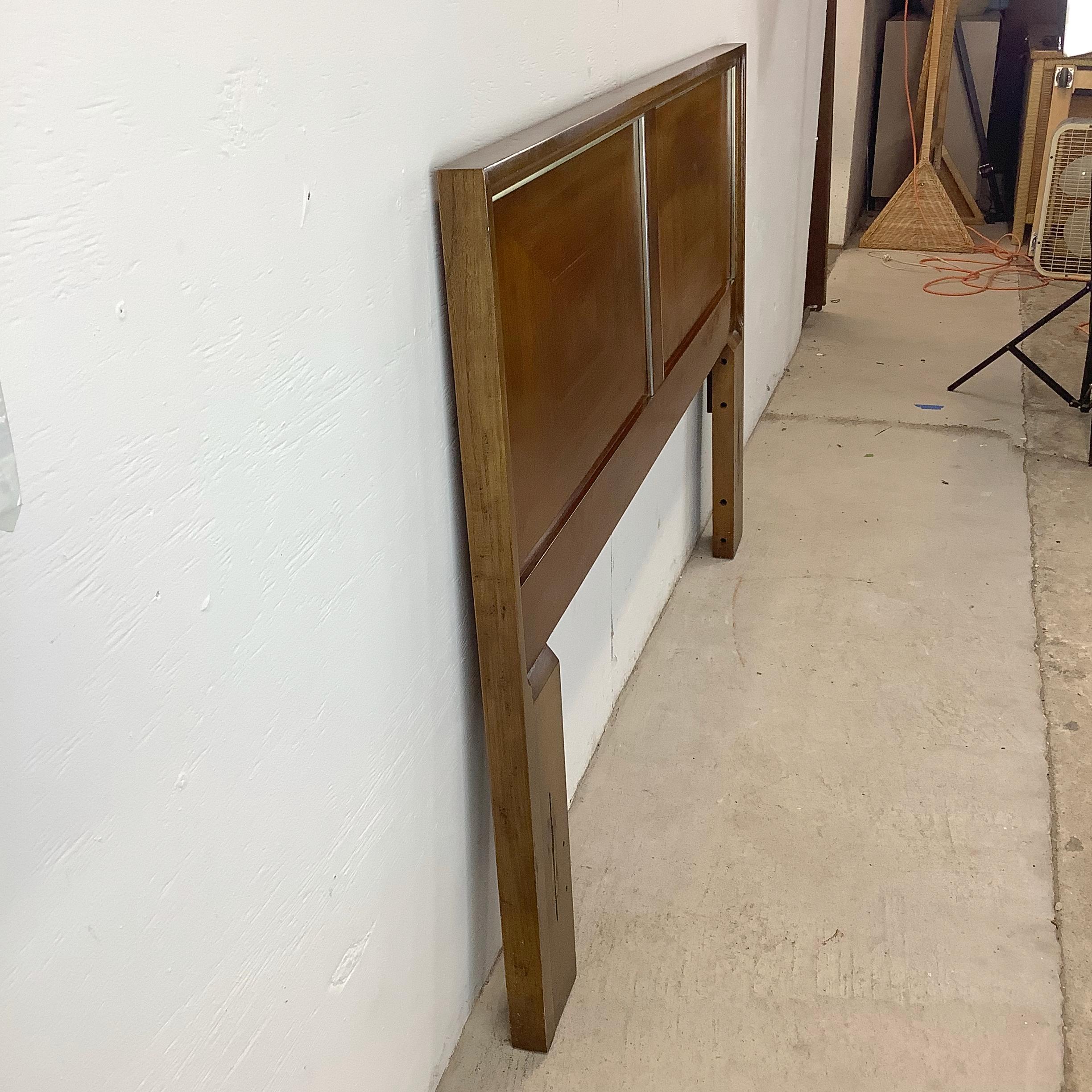 Mid-Century Walnut Bed Frame- full size 10