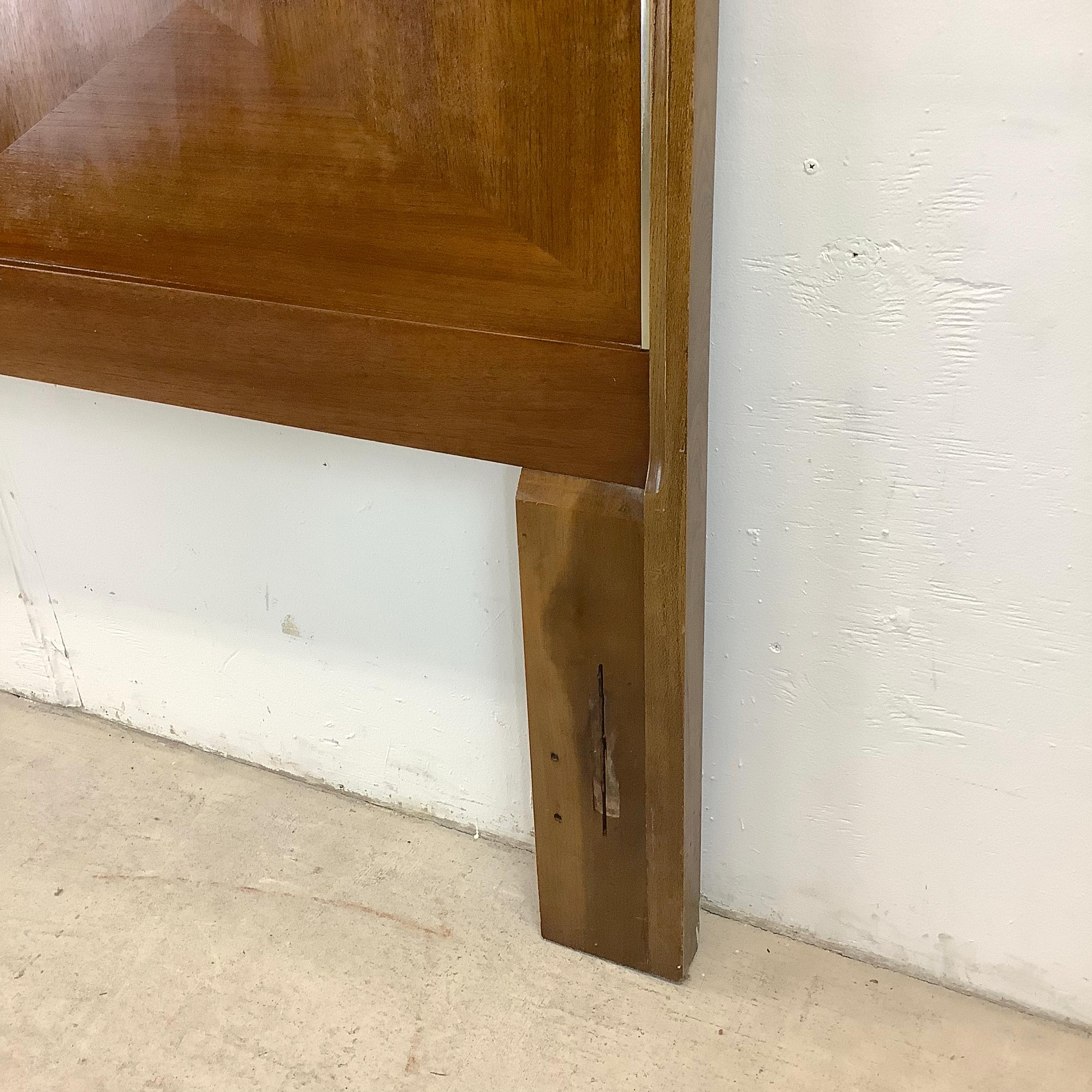 Mid-Century Walnut Bed Frame- full size 11