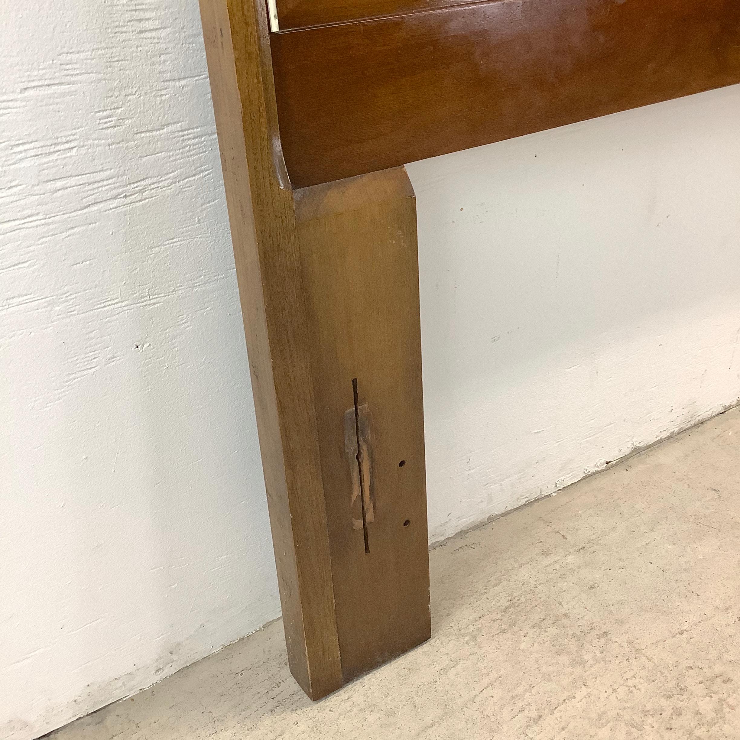 Mid-Century Walnut Bed Frame- full size 13